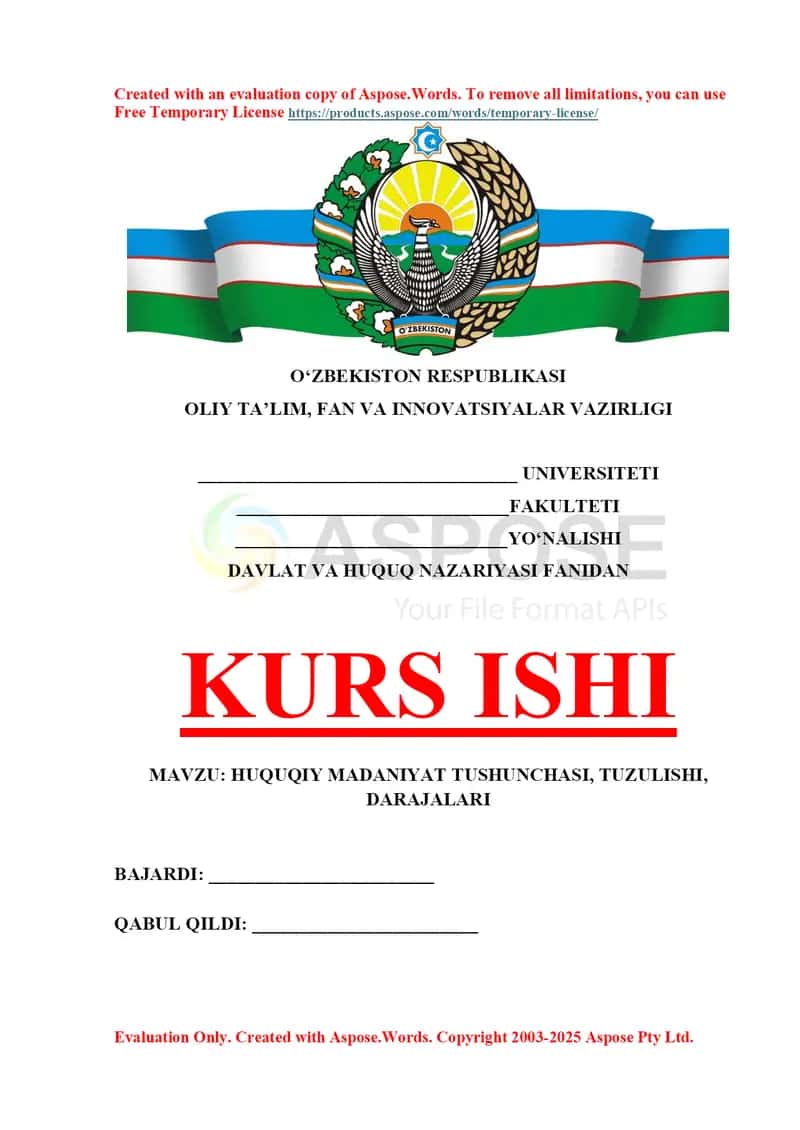 Huquqiy Madaniyat Tushunchasi, Tuzulishi, Darajalari 1
