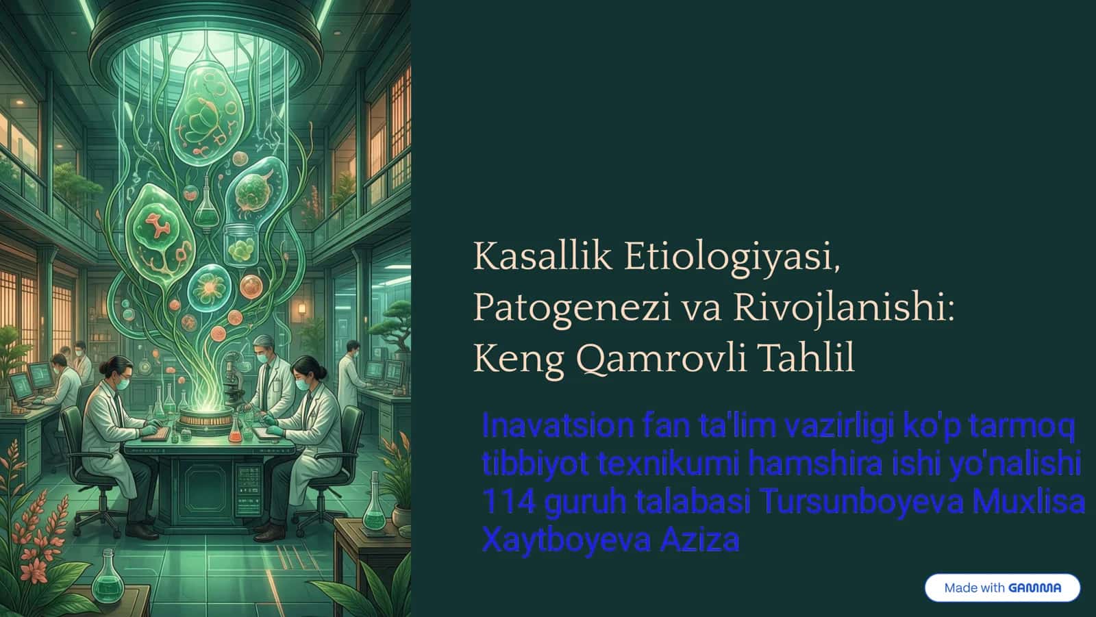 Kasallik Etiologiyasi, Patogenezi va Rivojlanishi: Keng Qamrovli Tahlil 1
