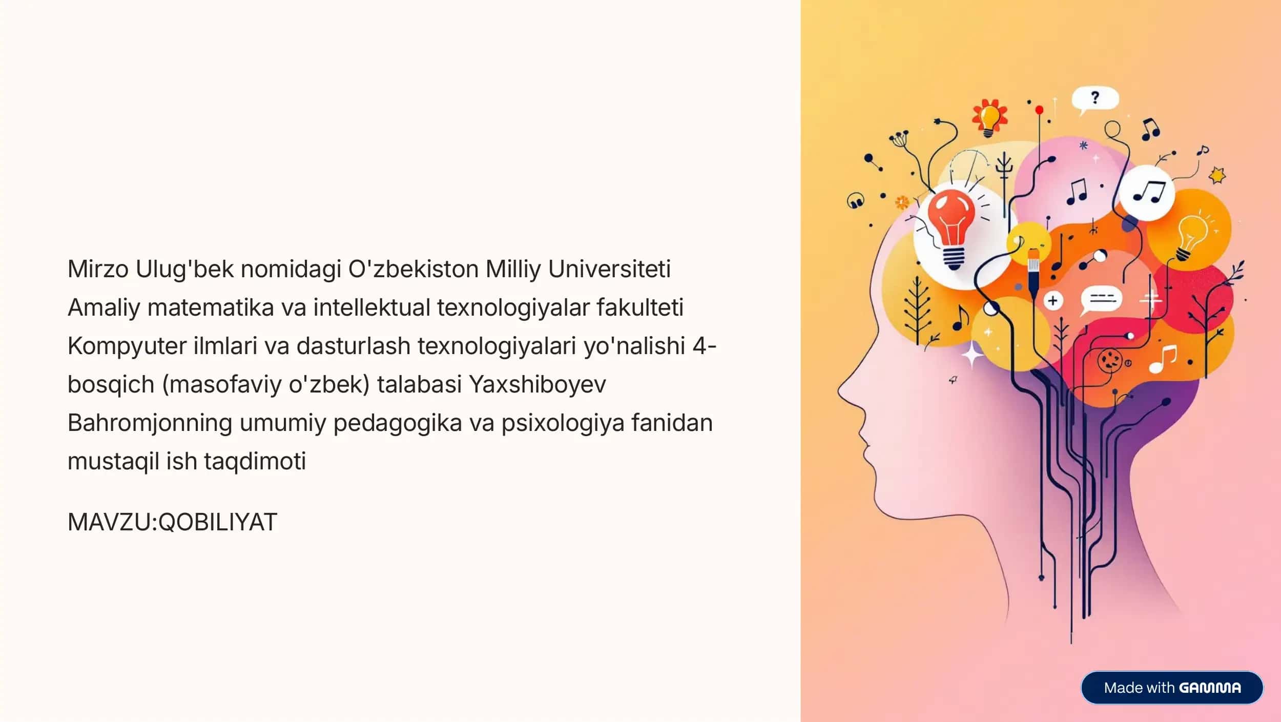 QOBILIYAT 1