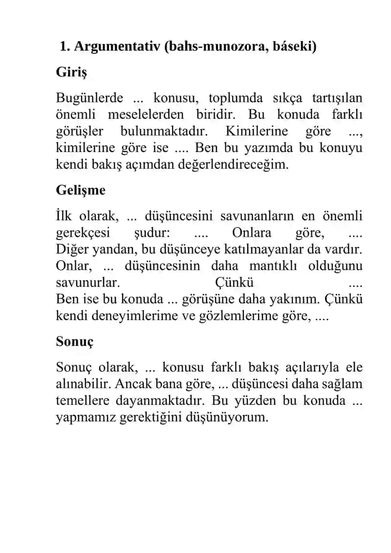 Turk tilidan yozma ushun qolip