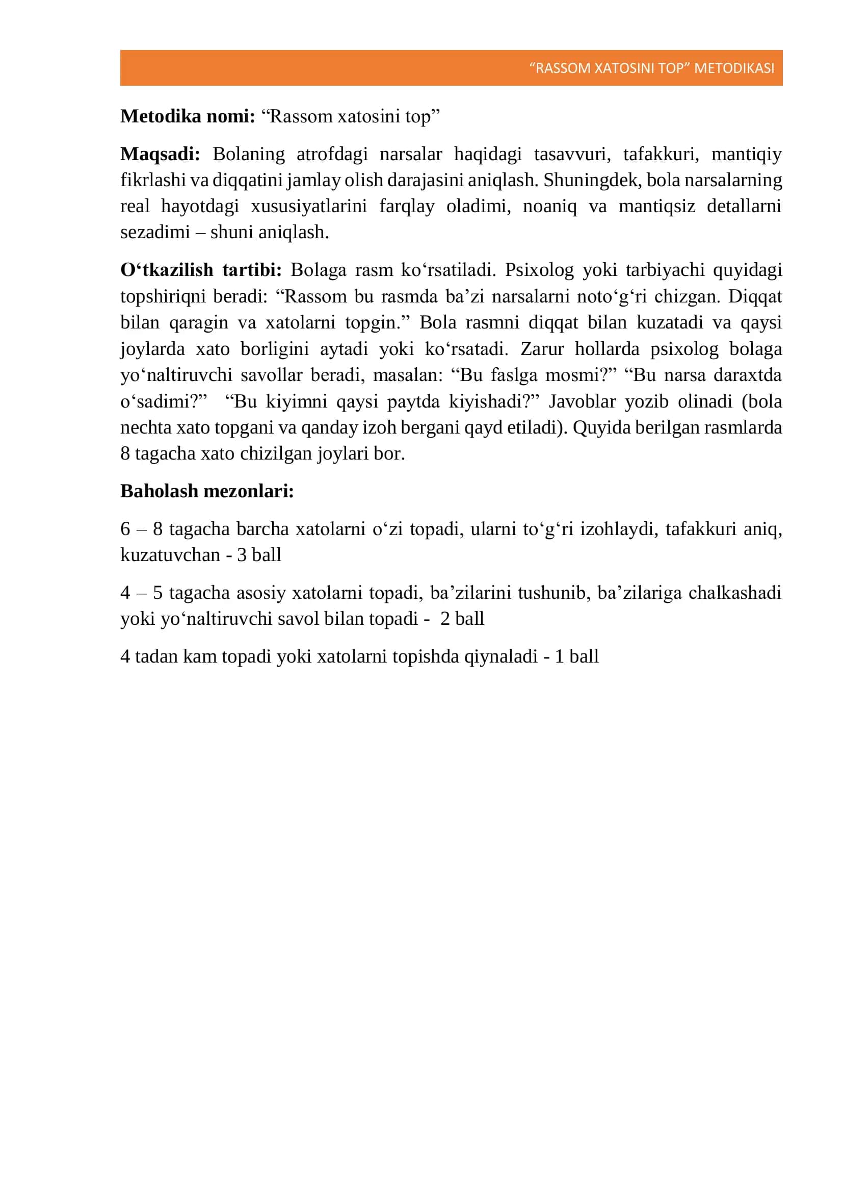 tafakkurni diagnostika va korreksiyasi uchun metodika 1