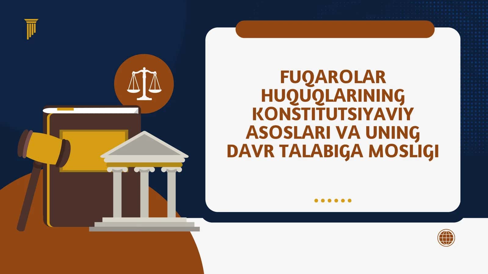 FUQАRОLАR HUQUQLАRINING KОNSTITUTSIYAVIY АSОSLАRI VА UNING DАVR TАLАBIGА MОSLIGI 1