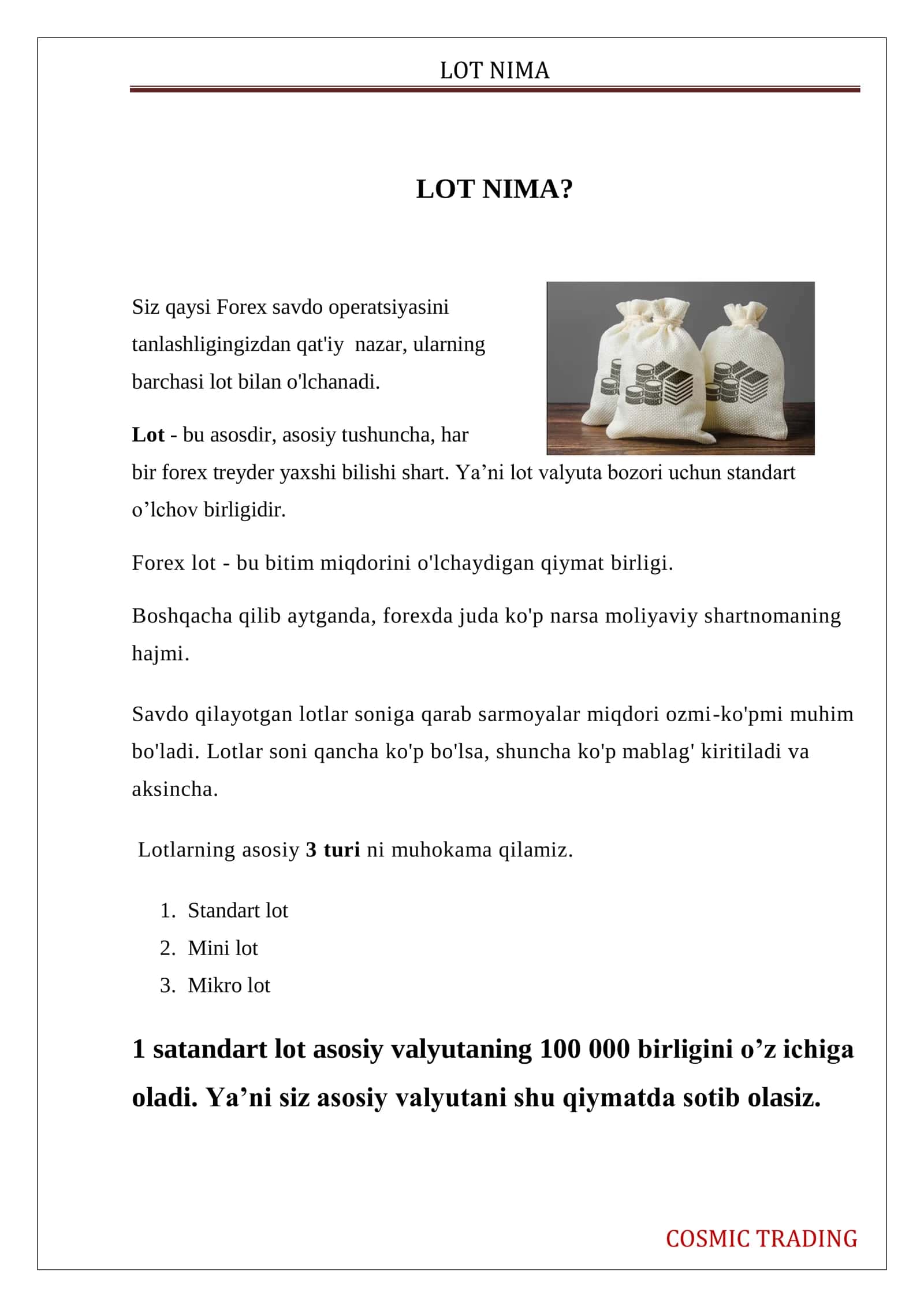 Lot nima 1