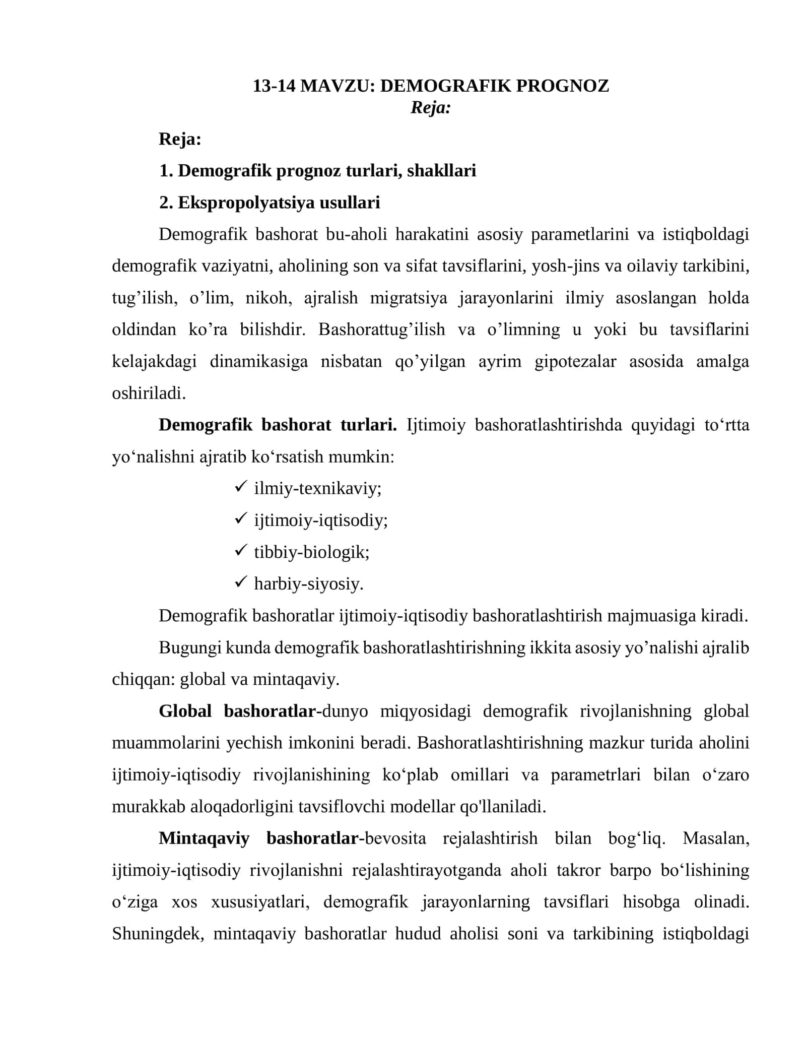 DEMOGRAFIK PROGNOZ 1