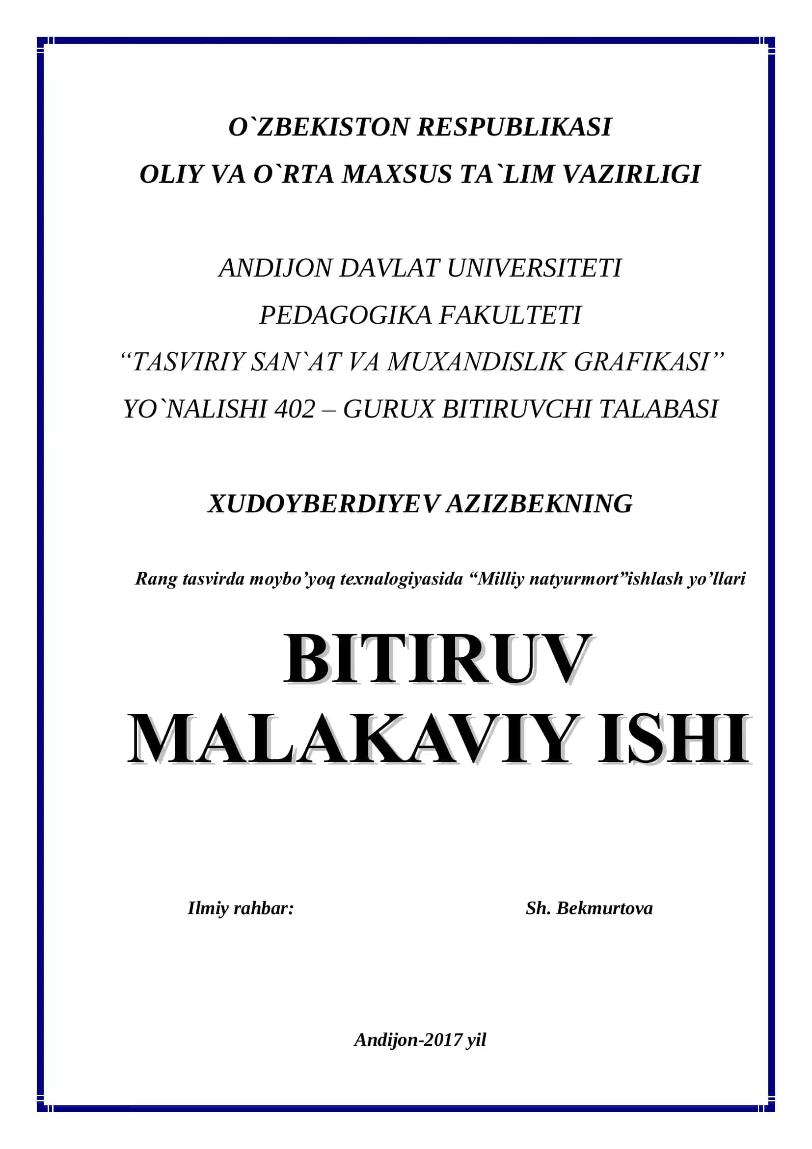 TASVIRIY SAN`AT VA MUXANDISLIK GRAFIKASI 1