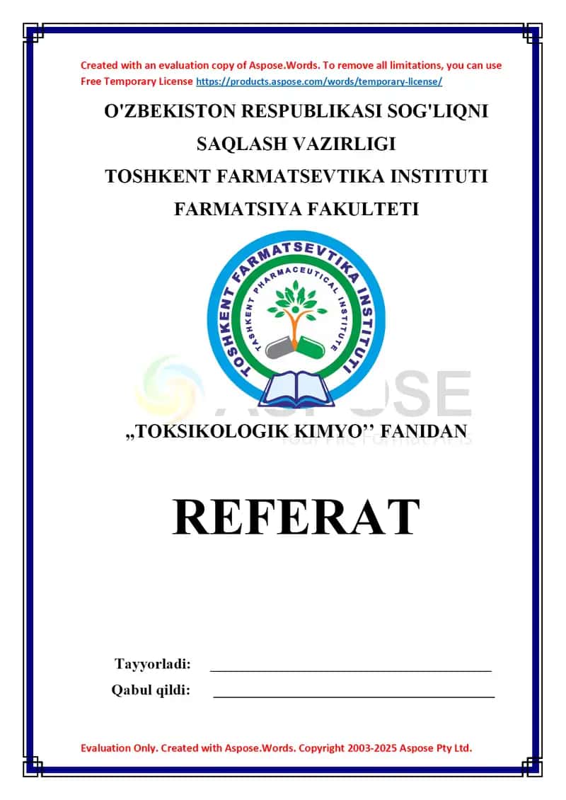 12. Ob'yektlardan ajratib olingan moddalarni tozalash usullari. Referat, 9 bet 1