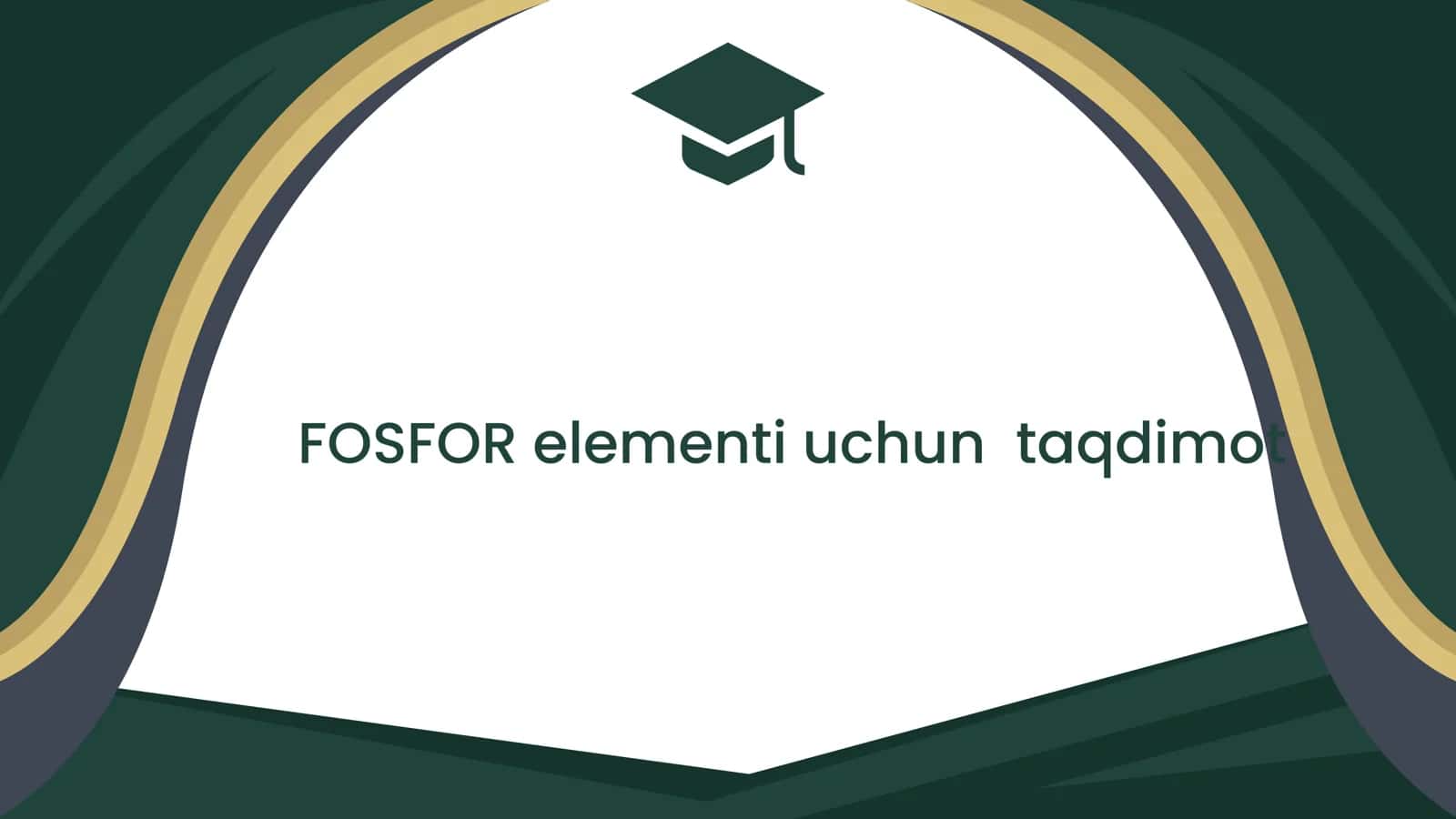 Fosfor elementi uchun taqdimot 1