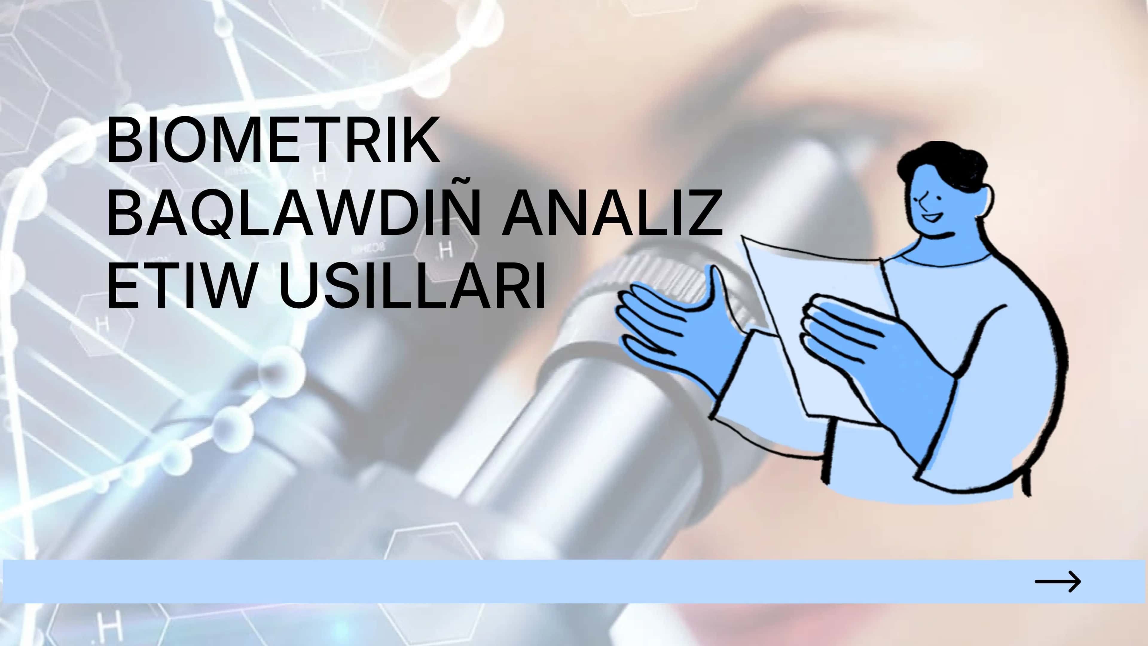 Biometrik baqlawdiñ analiz etiw usillari 1