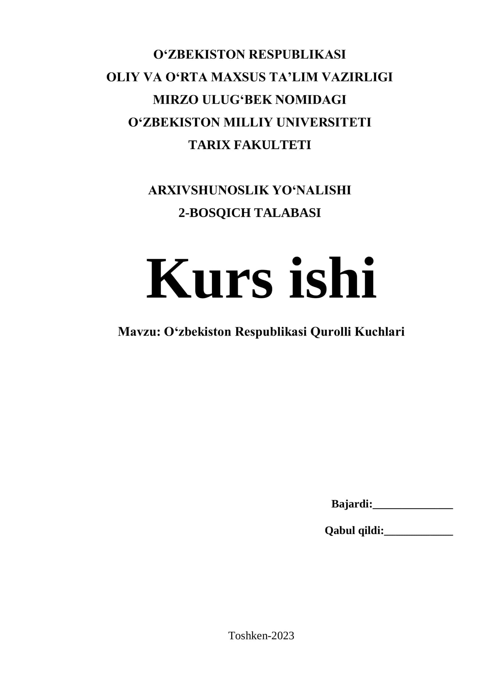 Oʻzbekiston Respublikasi Qurolli Kuchlari 1