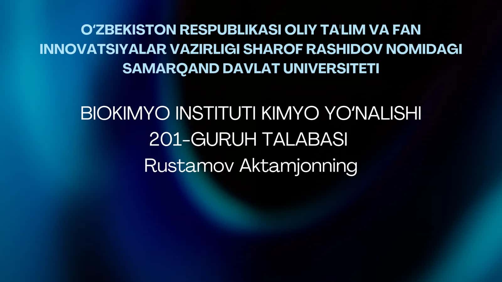 "Suyuqlik xromatografiyasi usullari yordamida moddalar analizi " 1