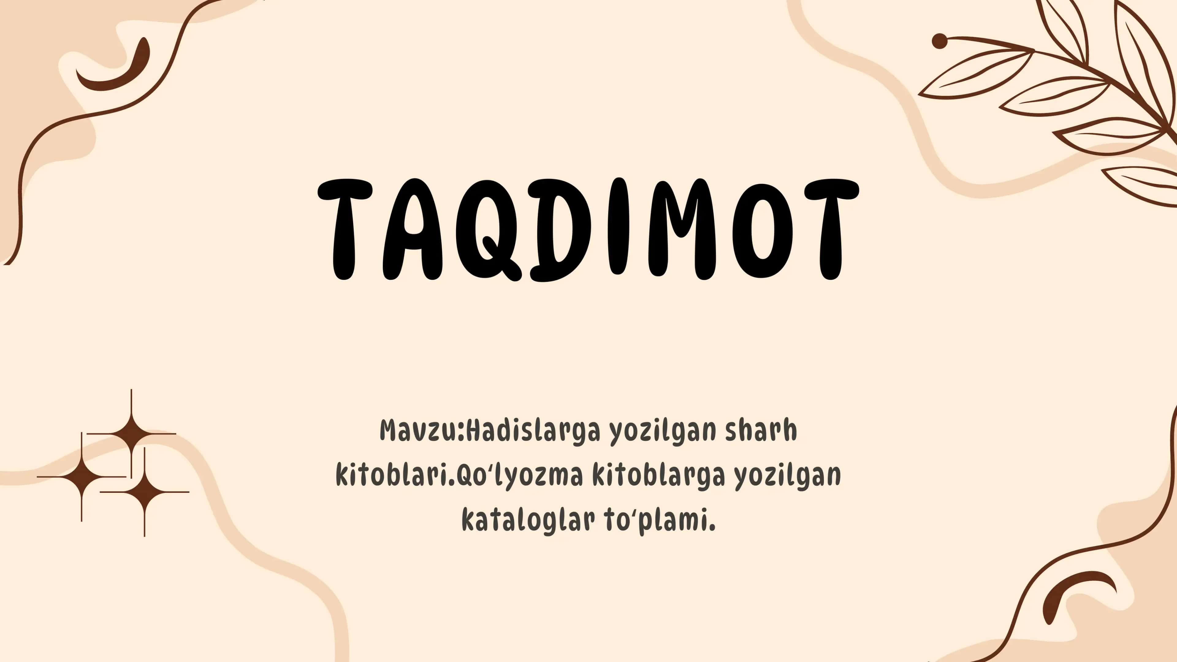 Hadislarga yozilgan sharh kitoblari 1
