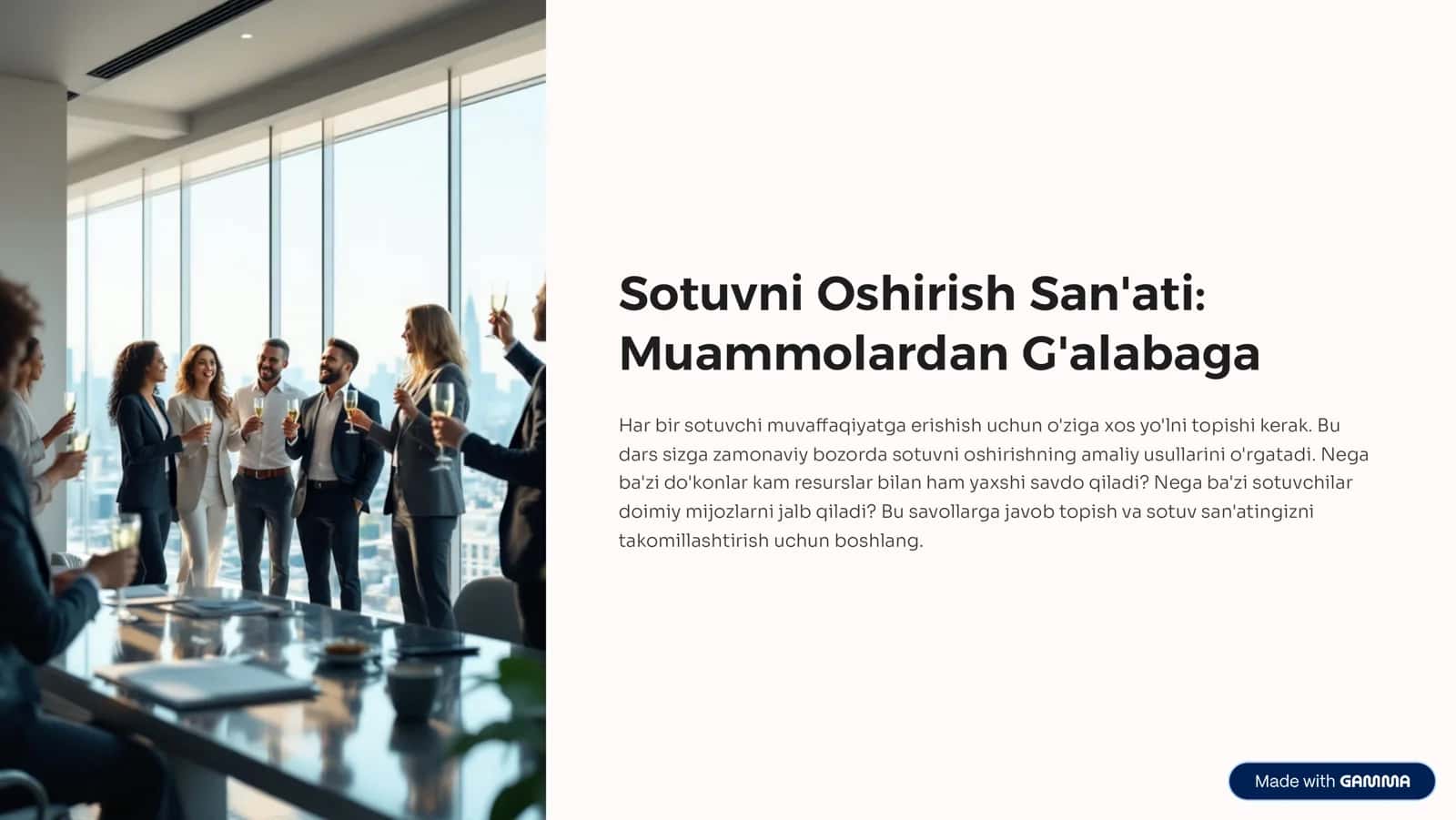 Sotuvni Oshirish San'ati 1