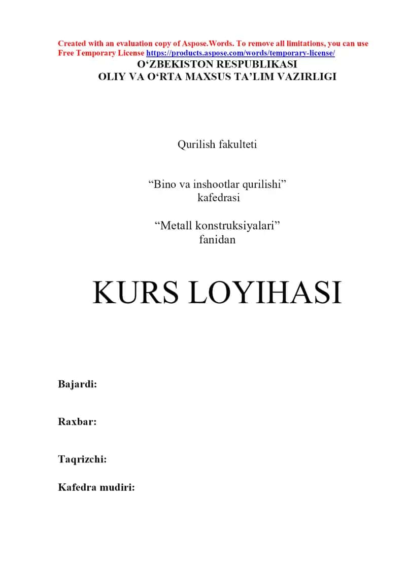 To‘sinlar kurs ishi 1