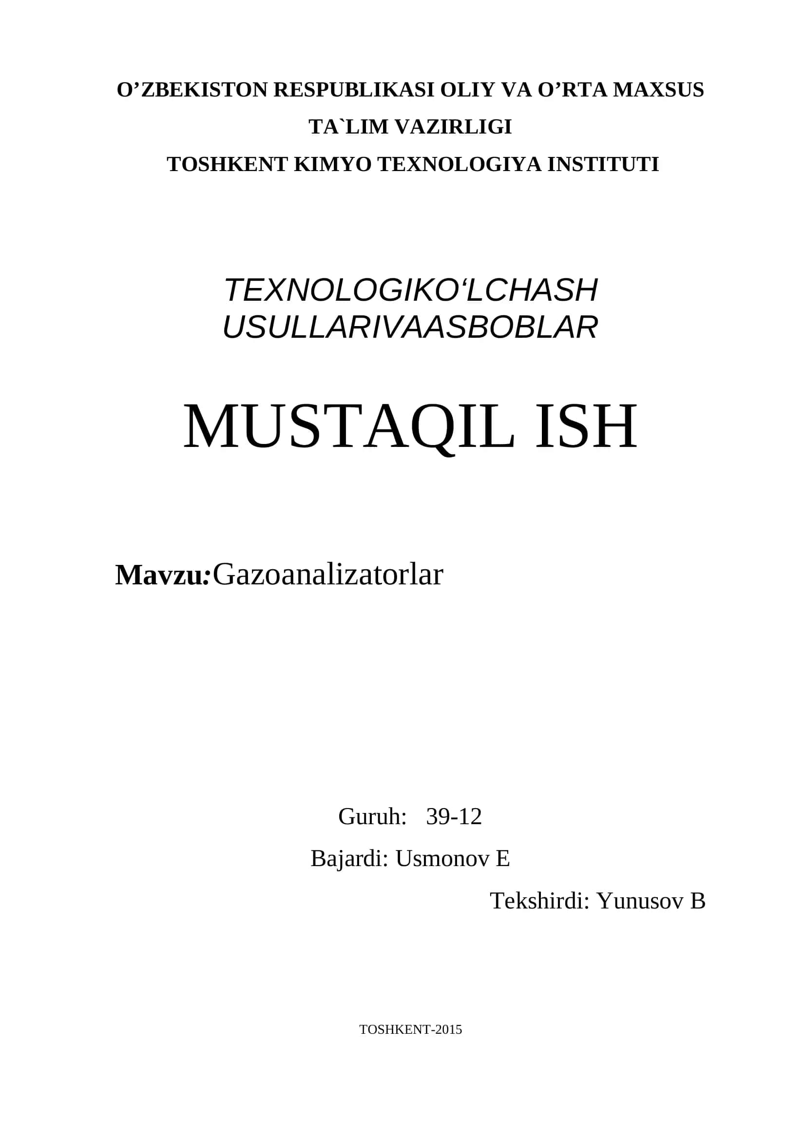 Gazoanalizatorlar 1