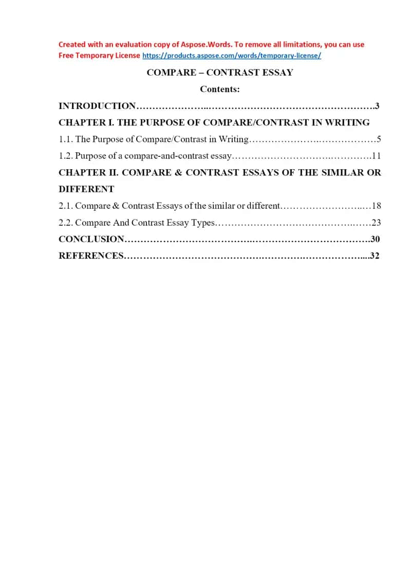 Compare - contrast esaays 1