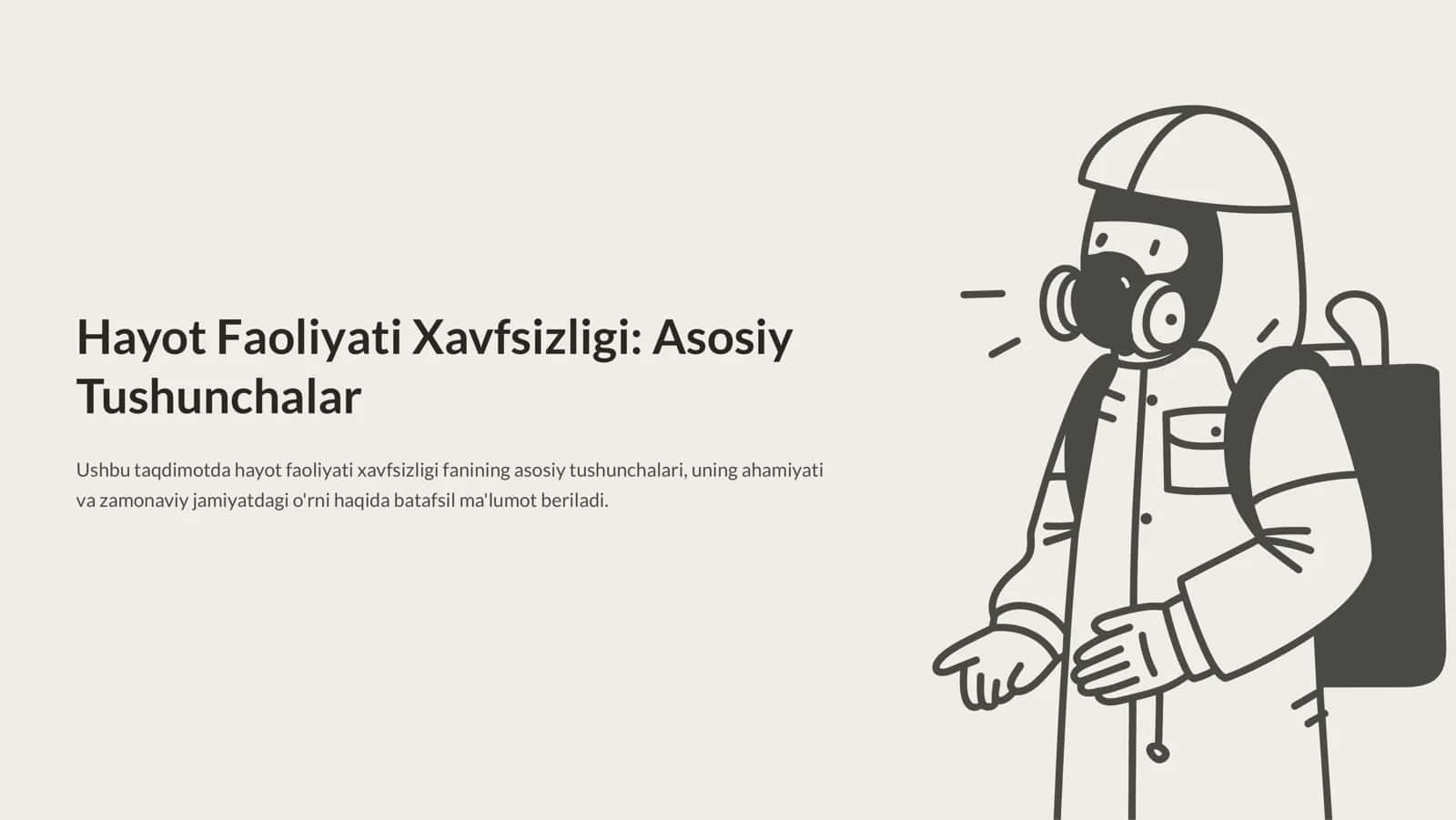 Hayot Faoliyati Xavfsizligi 1