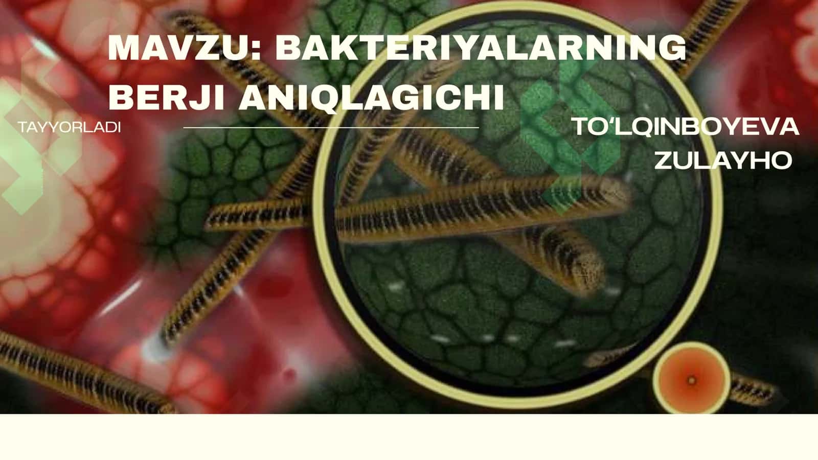 Bakteriyalarning berji aniqlagichi 1