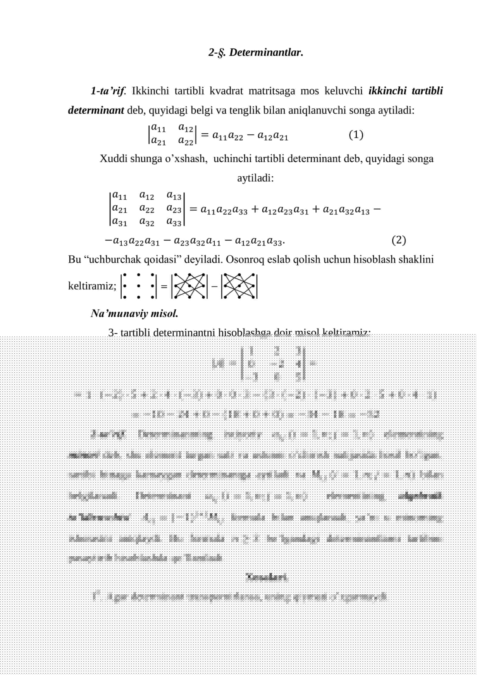 Determinantlar 1