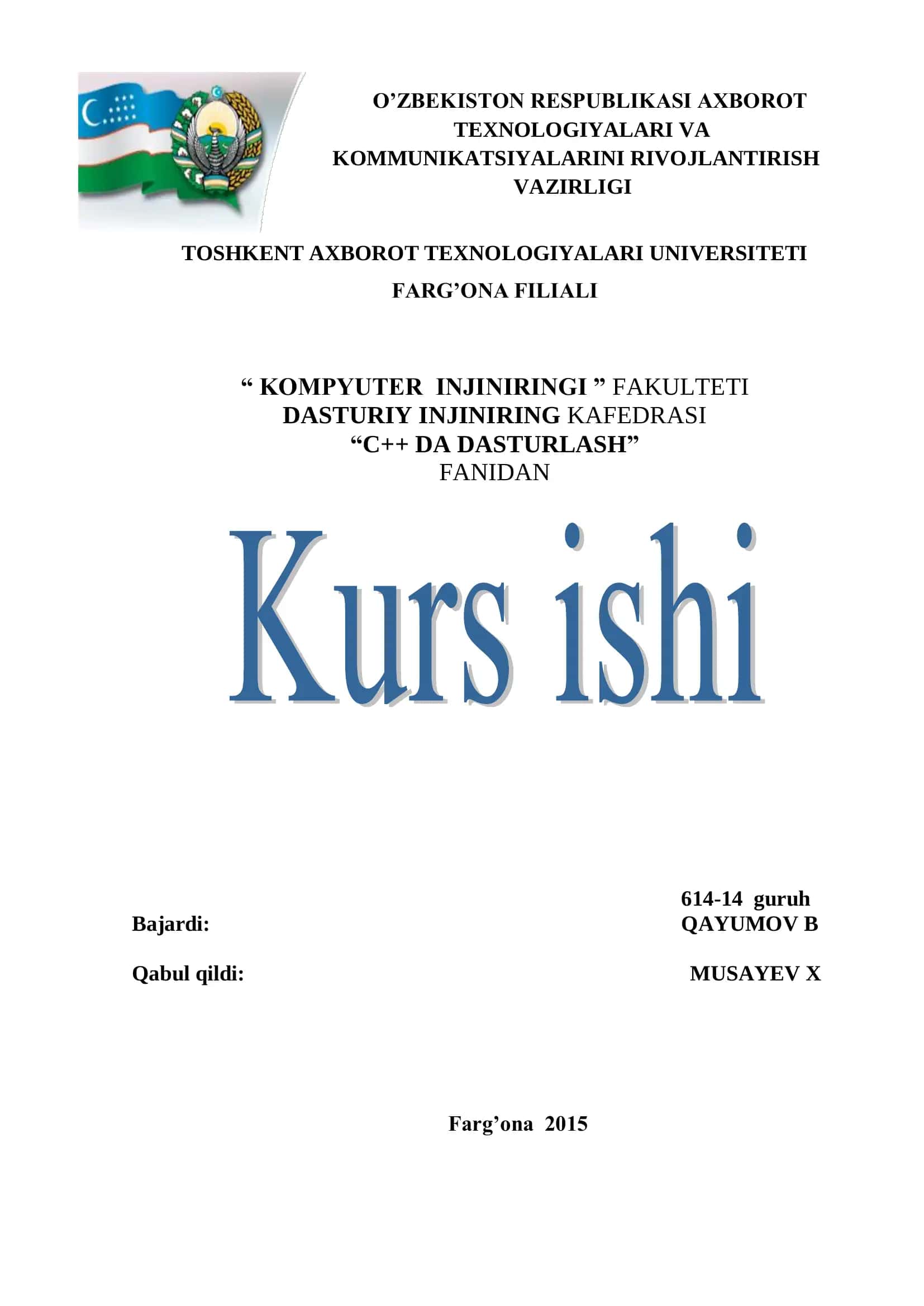 Uy kutubxonasida kitoblarni ro’yxatga olish tizimini yaratish 1