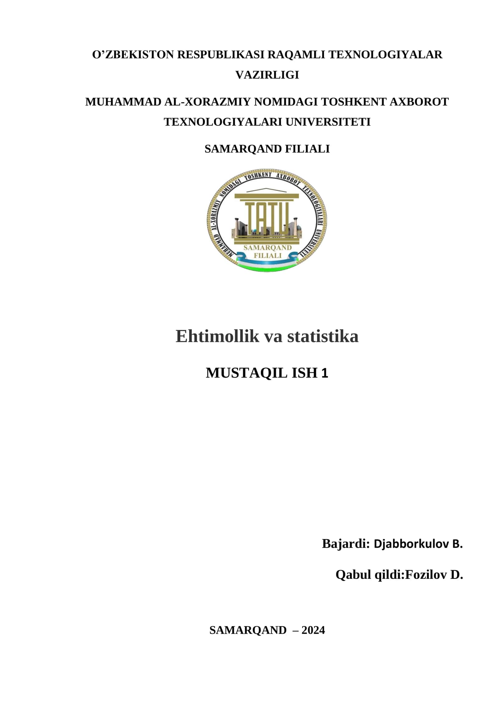 KORRELYATSION VA REGRESSION TAHLIL 1