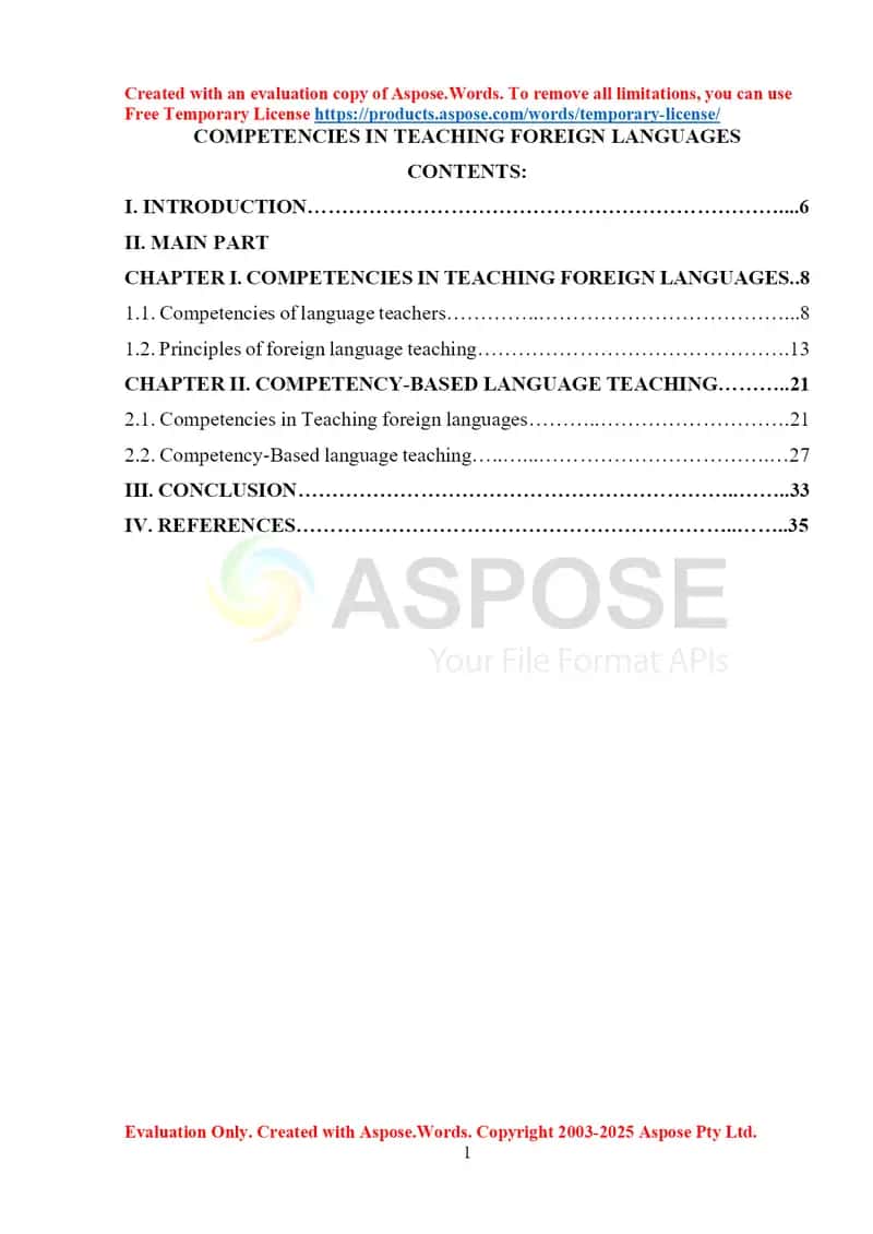 COMPETENCIES IN TEACHING FOREIGN LANGUAGES 1