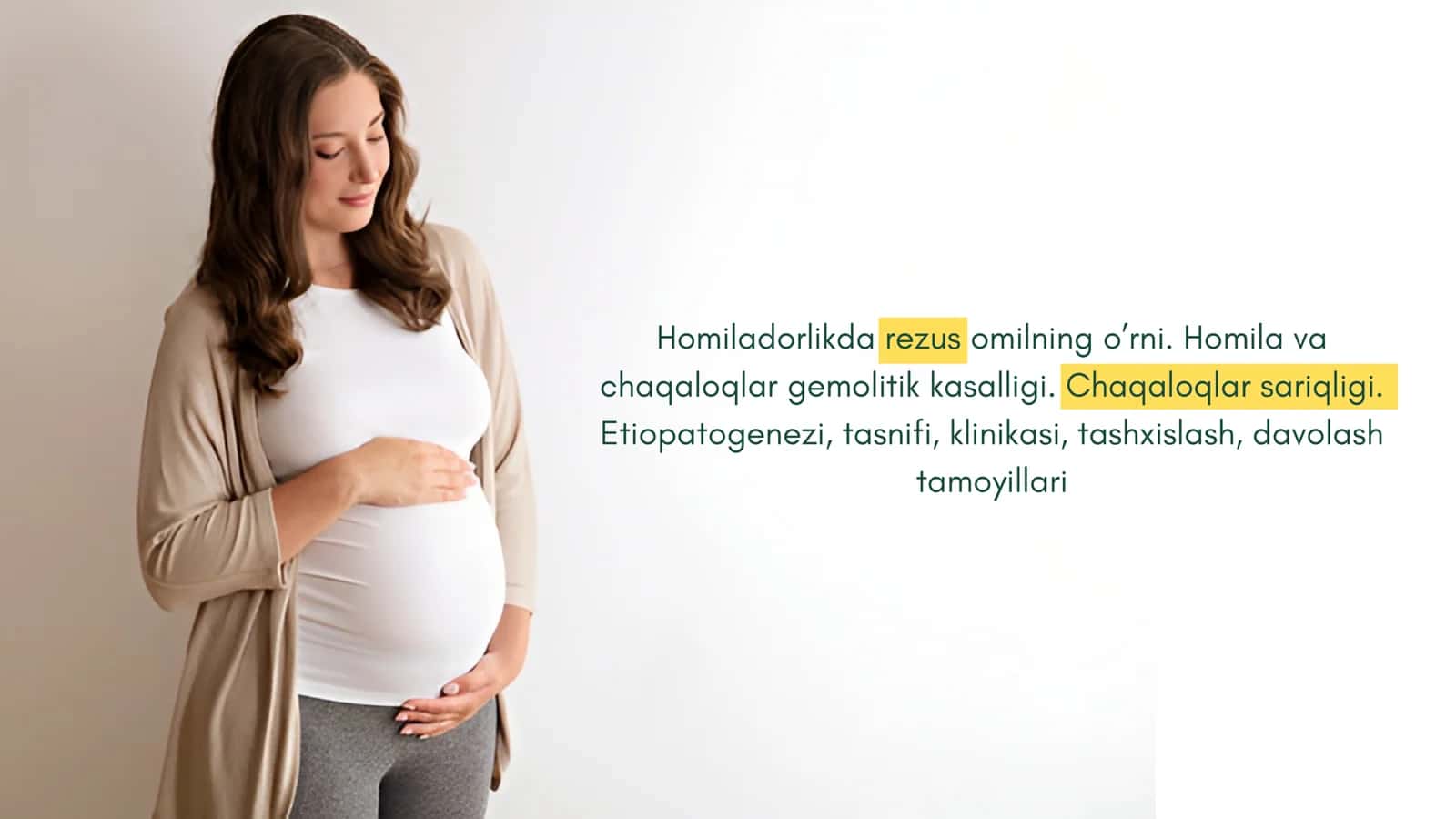 Homiladorlikda rezus omilning o’rni. Homila va chaqaloqlar gemolitik kasalligi. Chaqaloqlar sariqligi. Etiopatogenezi, tasnifi, klinikasi, tashxislash, davolash tamoyillari 1