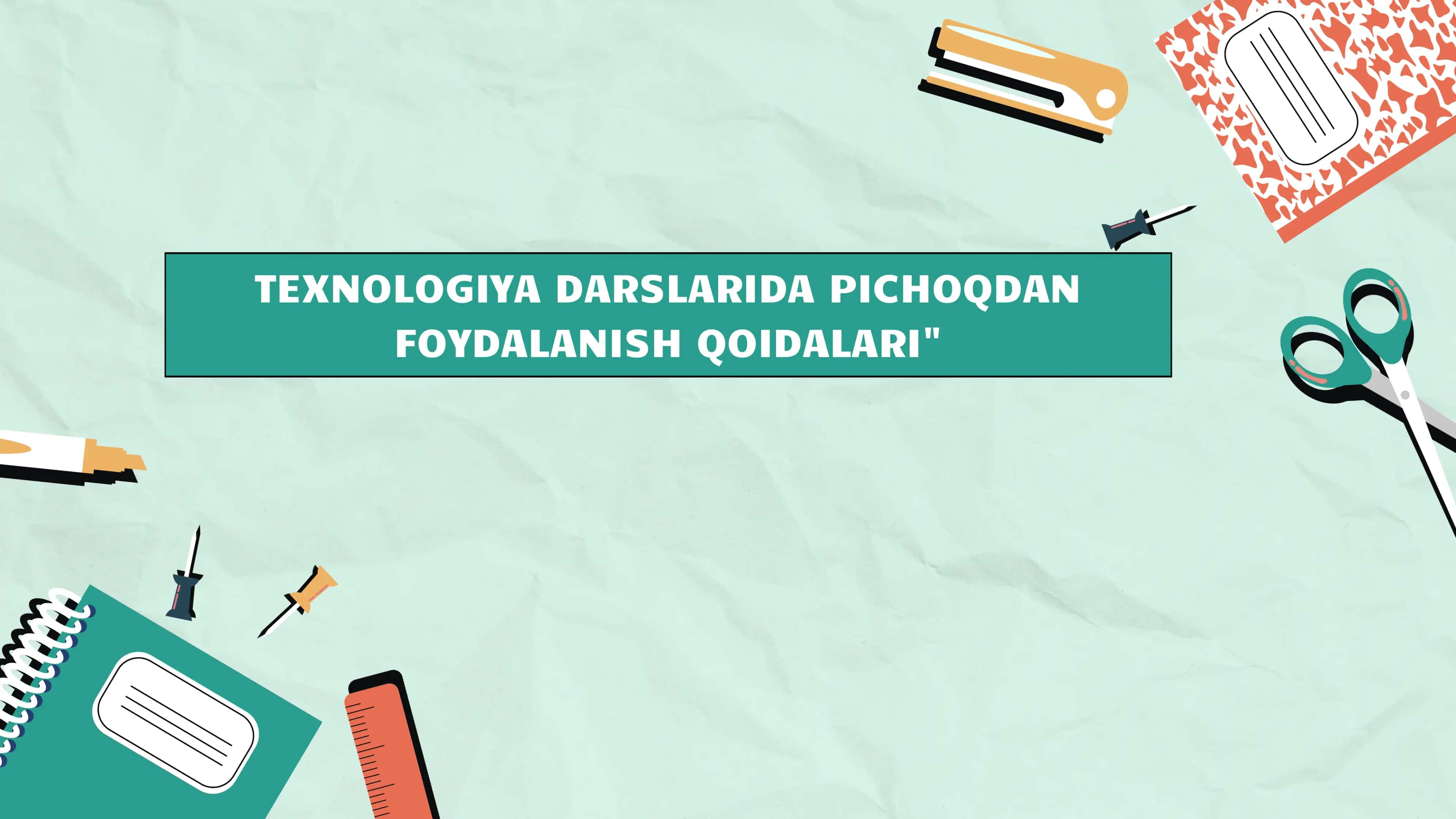 Pichoqdan Foydalanish Qoidalari 1