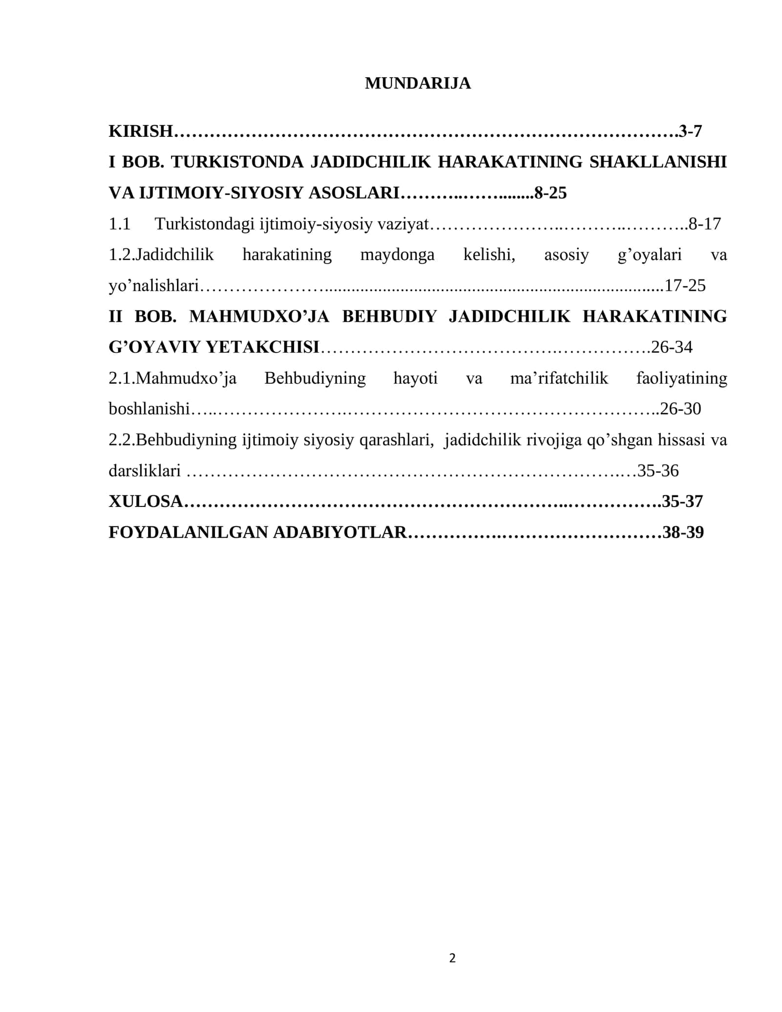 Turkiston jadidchilik harakatining shakllanish qonuniyatlarini Mahmudxo‘ja Behbudiy faoliyati misolida 1