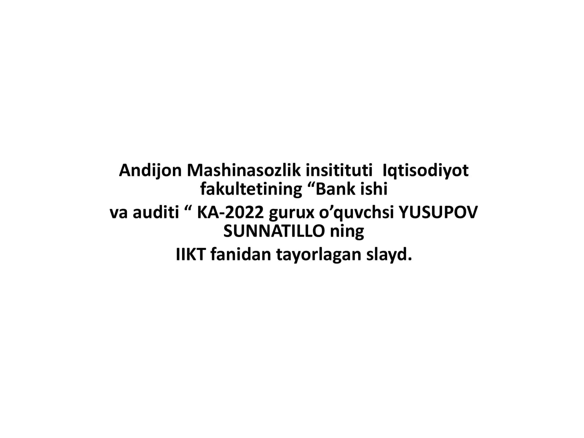 Bulutli va blokcheyn texnalogiyalari 1