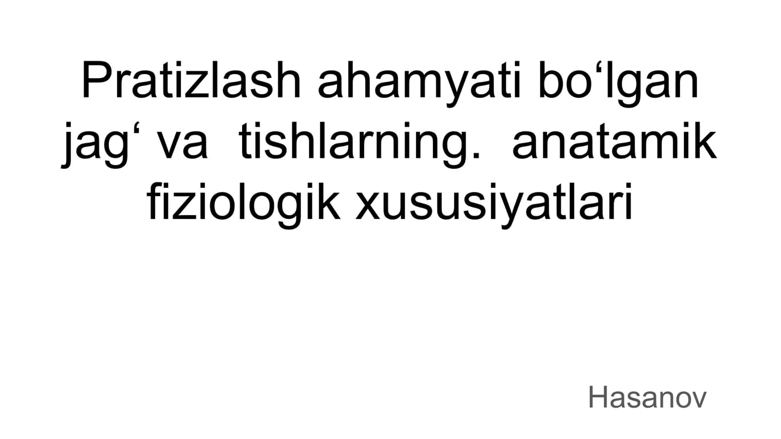 Stomatologik protezlash 1