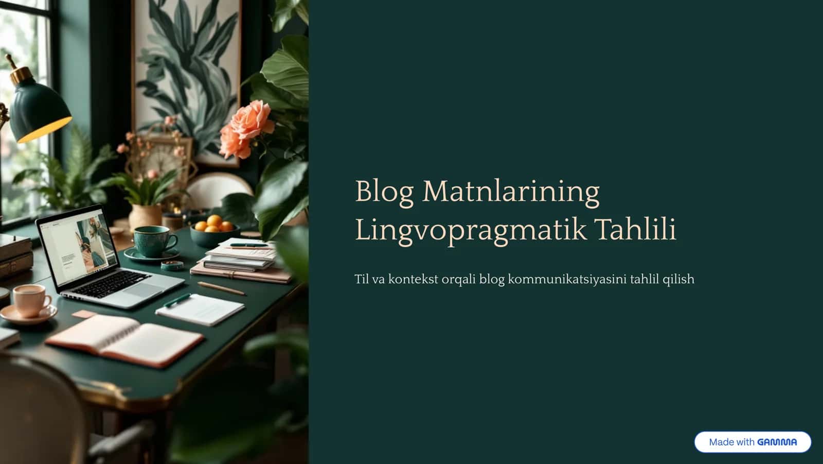 Lingvopragmatik Tahlili 1