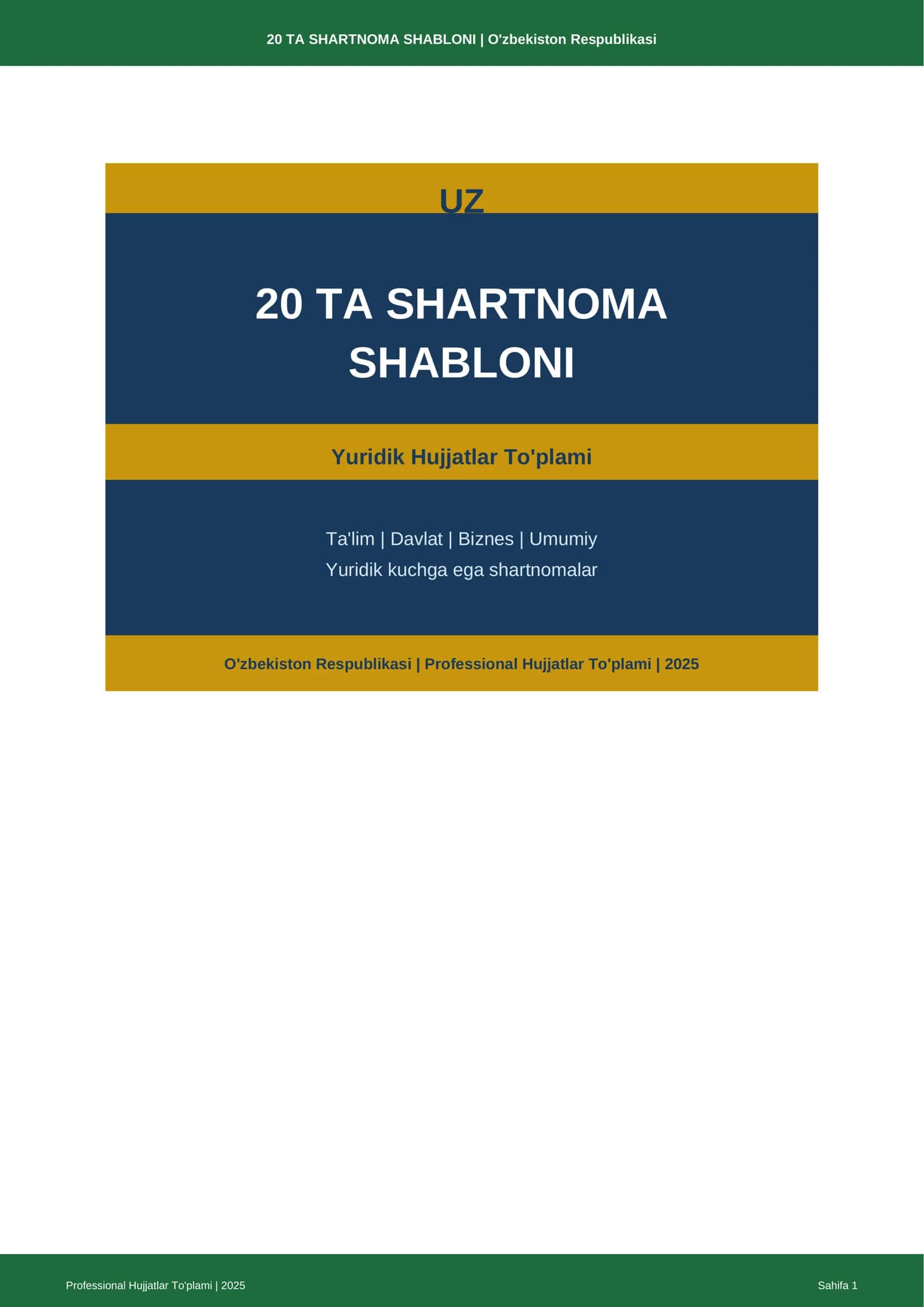 20 TA SHARTNOMA SHABLONI 1