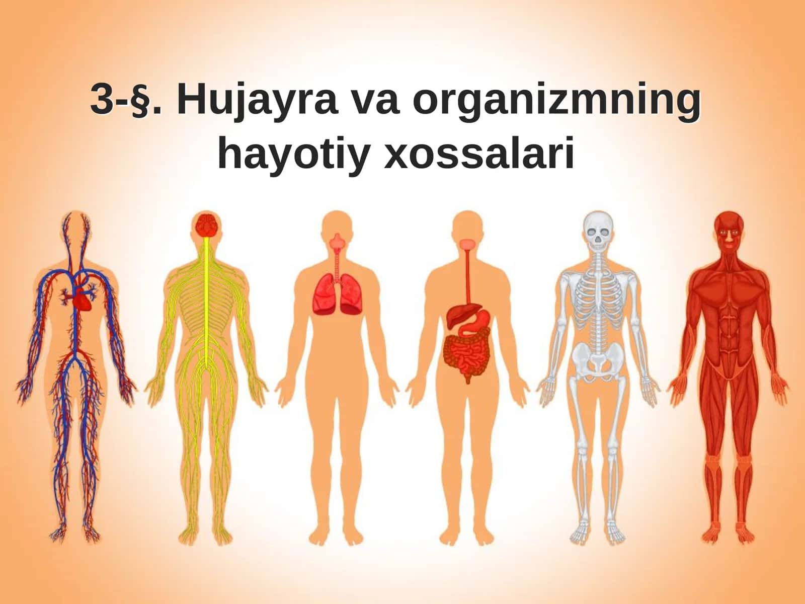 Hujayra va Organizmlarning Hayotiy Xossalari (Biologiya Taqdimot) 1