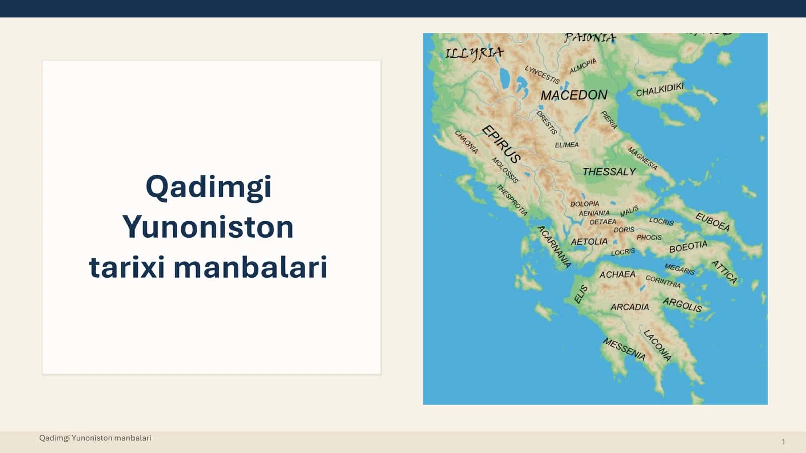 Qadimgi Yunoniston Tarixi Manbalari 1
