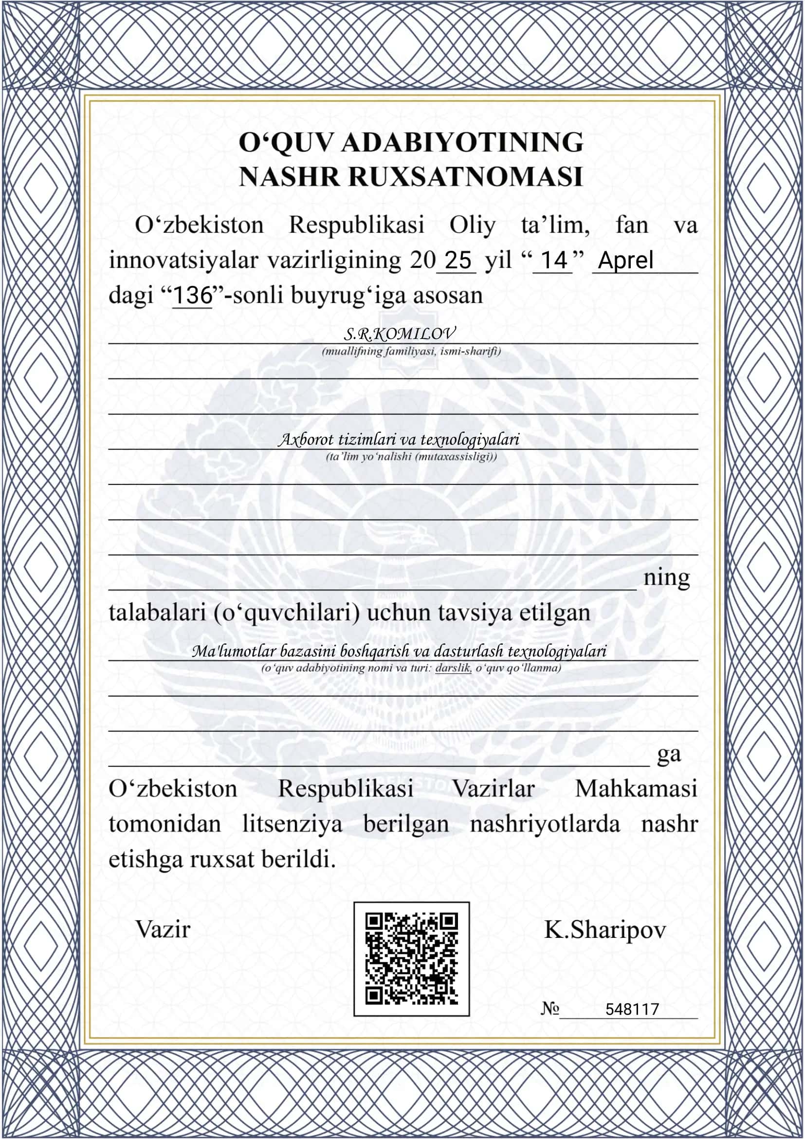 DARSLIK 1