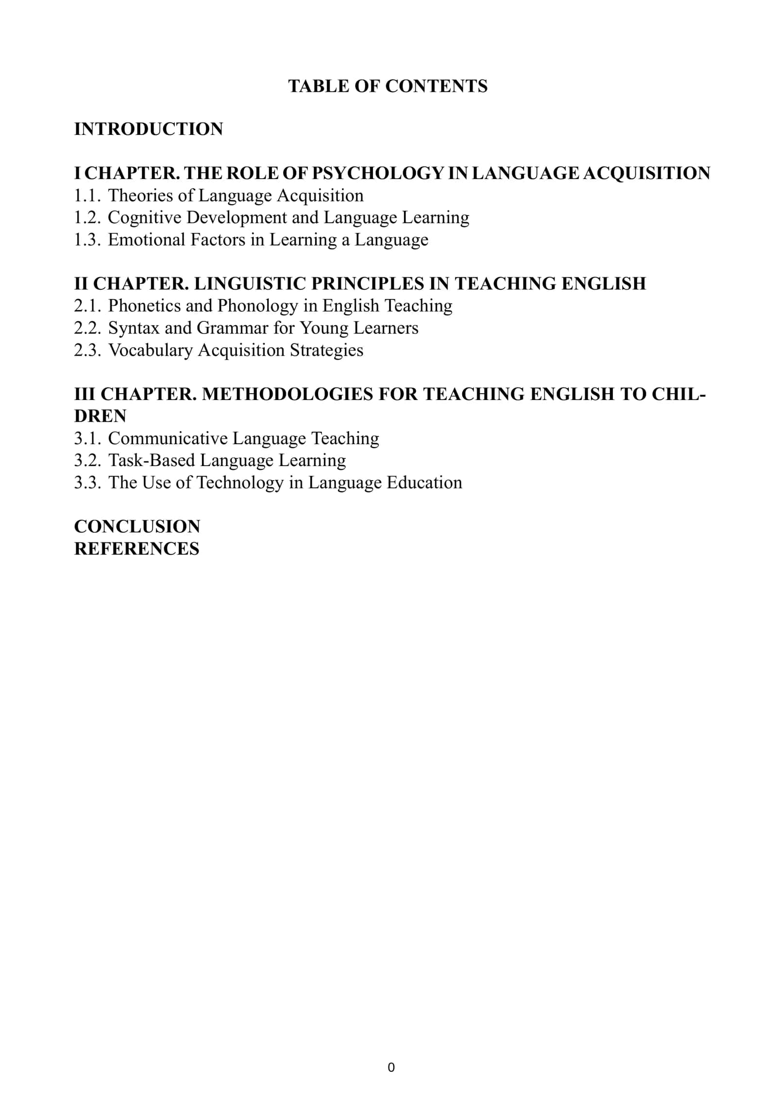 METHODOLOGIES FOR TEACHING ENGLISH TO CHILDREN 1