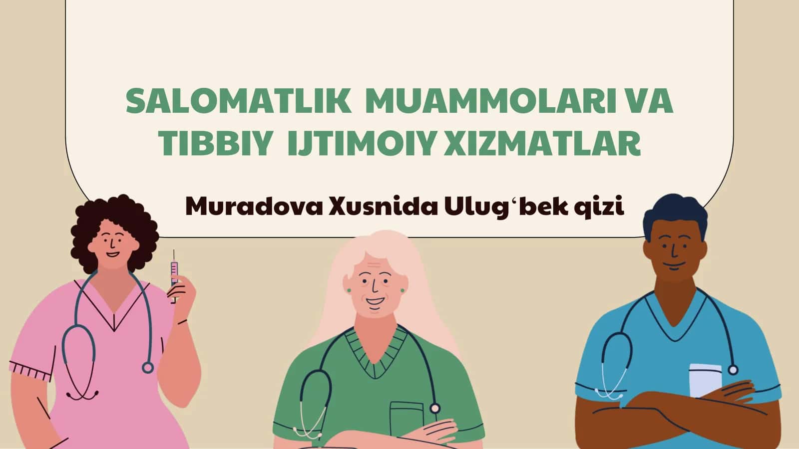 Salomatlik Muammlari va Tibbiy Ijtimoiy Xizmatlar 1