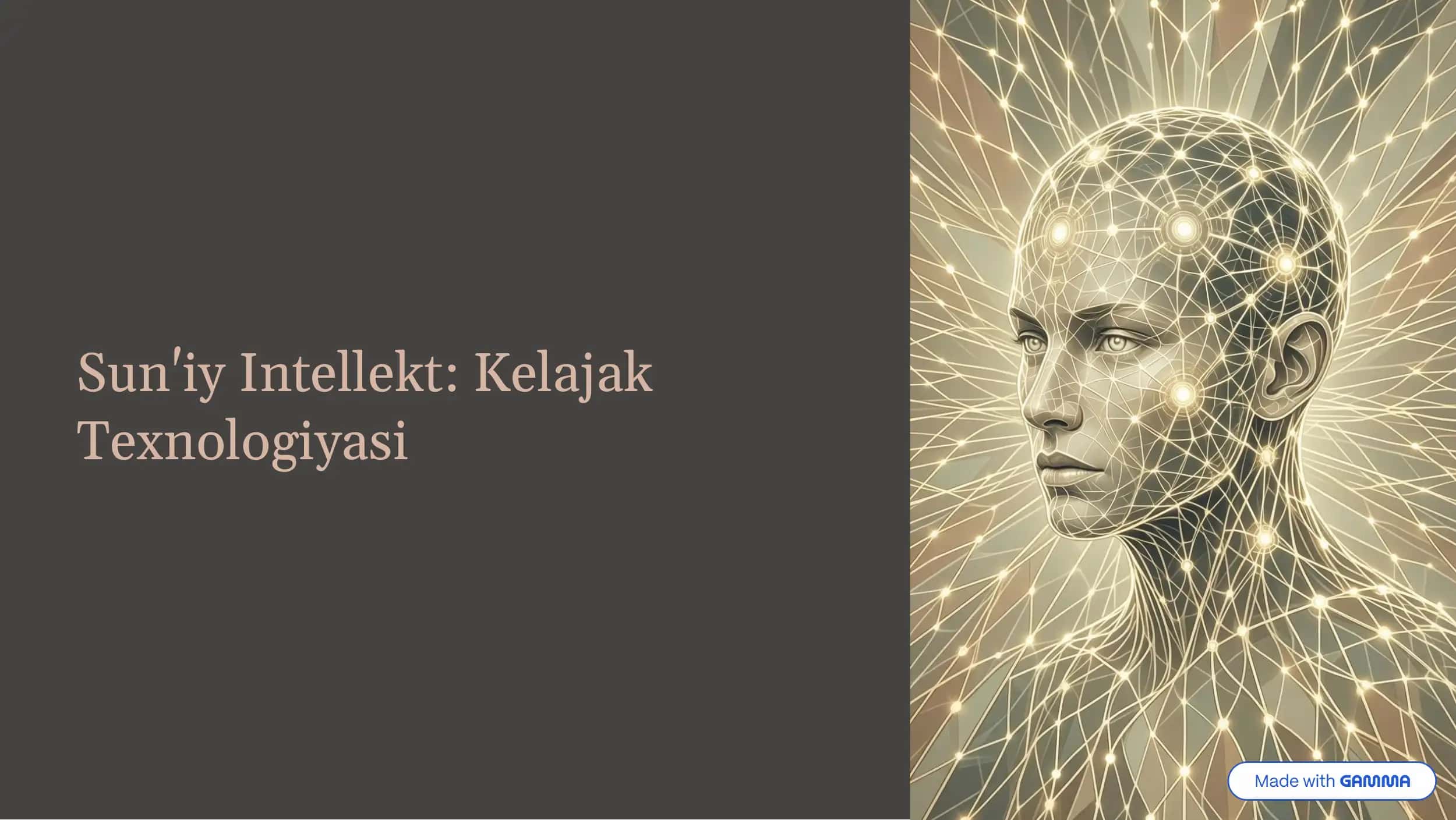Sun'iy Intellekt: Kelajak Texnologiyasi haqida 10 slaydli tayyor prezentatsiya 1