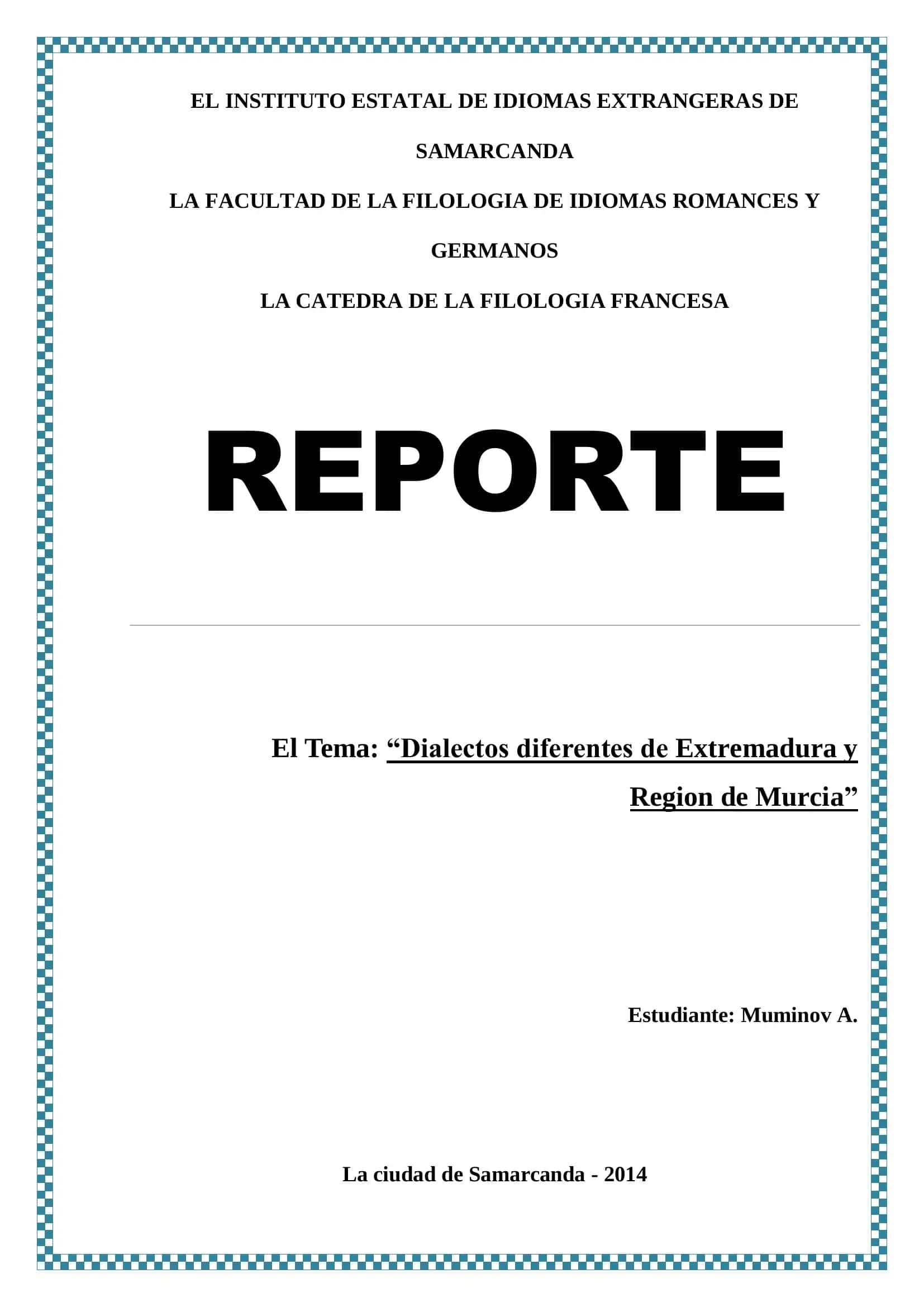 La Facultad de la Filologia de Idiomas Romances y Germanos 1