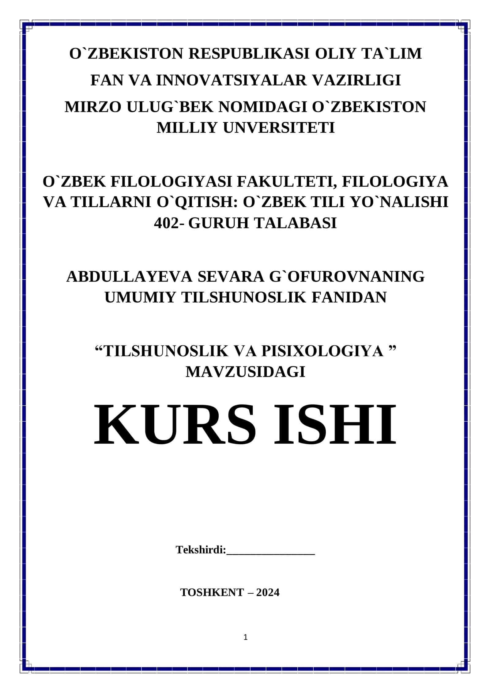 TILSHUNOSLIK VA PISIXOLOGIYA 1