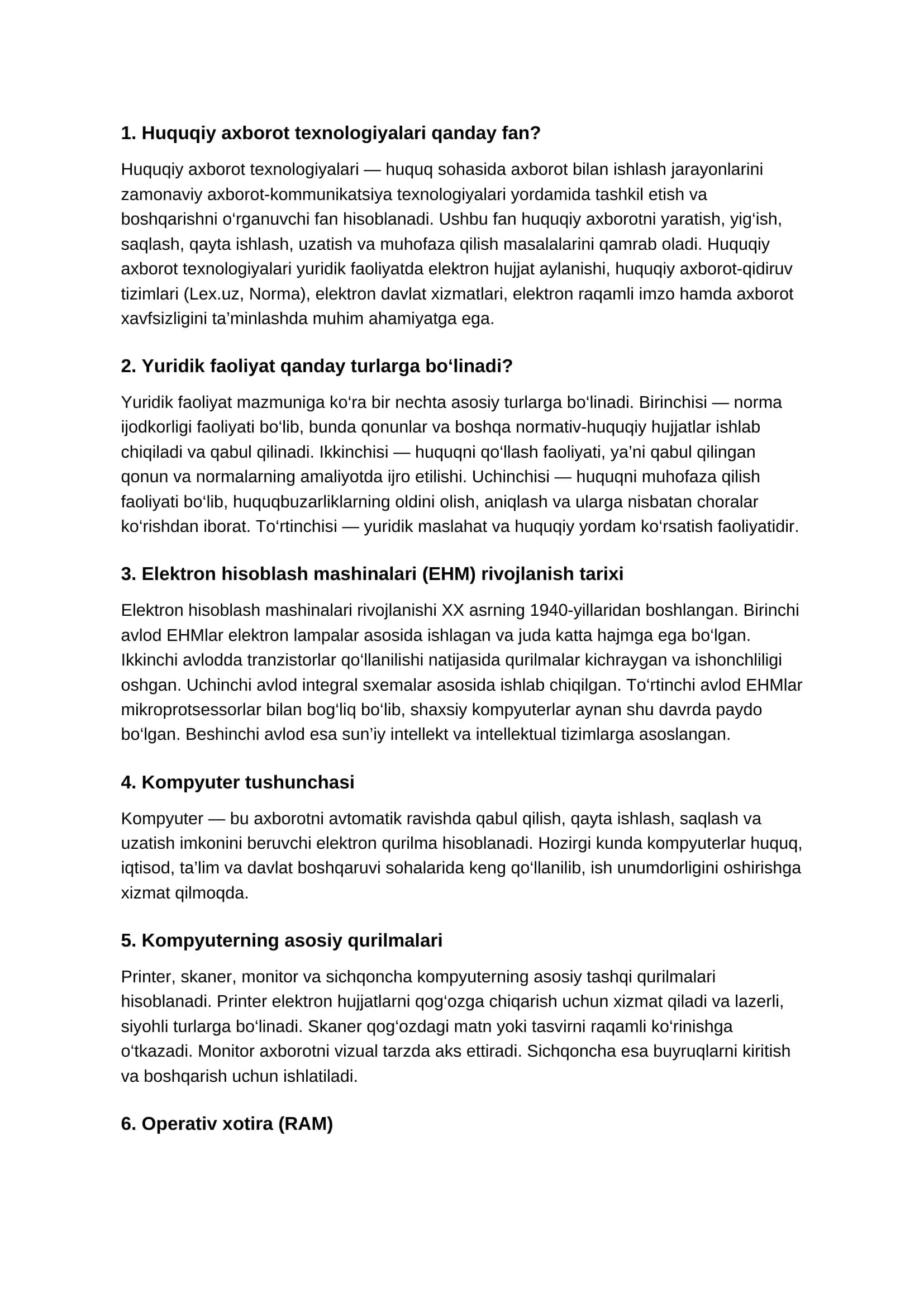 Huquqiy axborot texnologiyalari 1