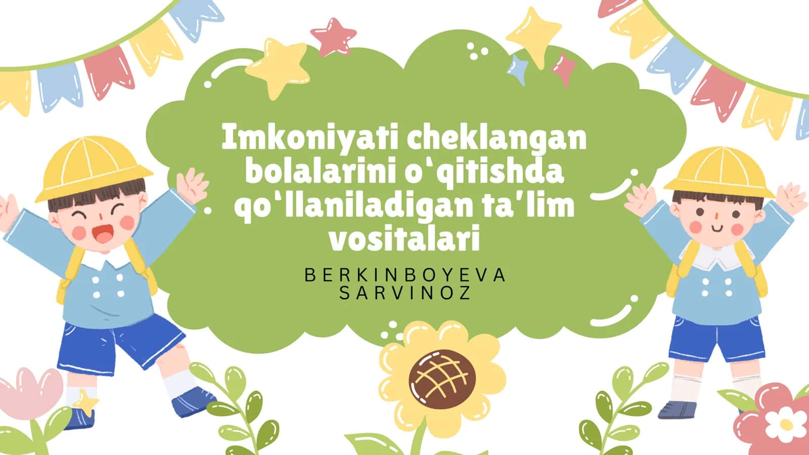 Imkoniyati cheklangan bolalarini o‘qitishda qo‘llaniladigan ta’lim vositalari 1