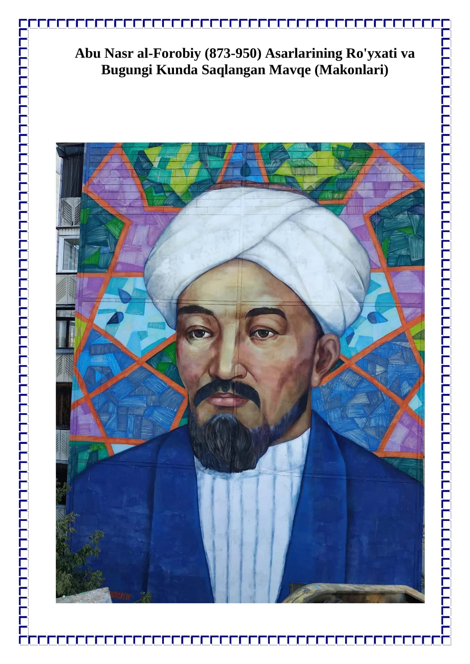 Abu Nasr al-Forobiy Asarlari 1