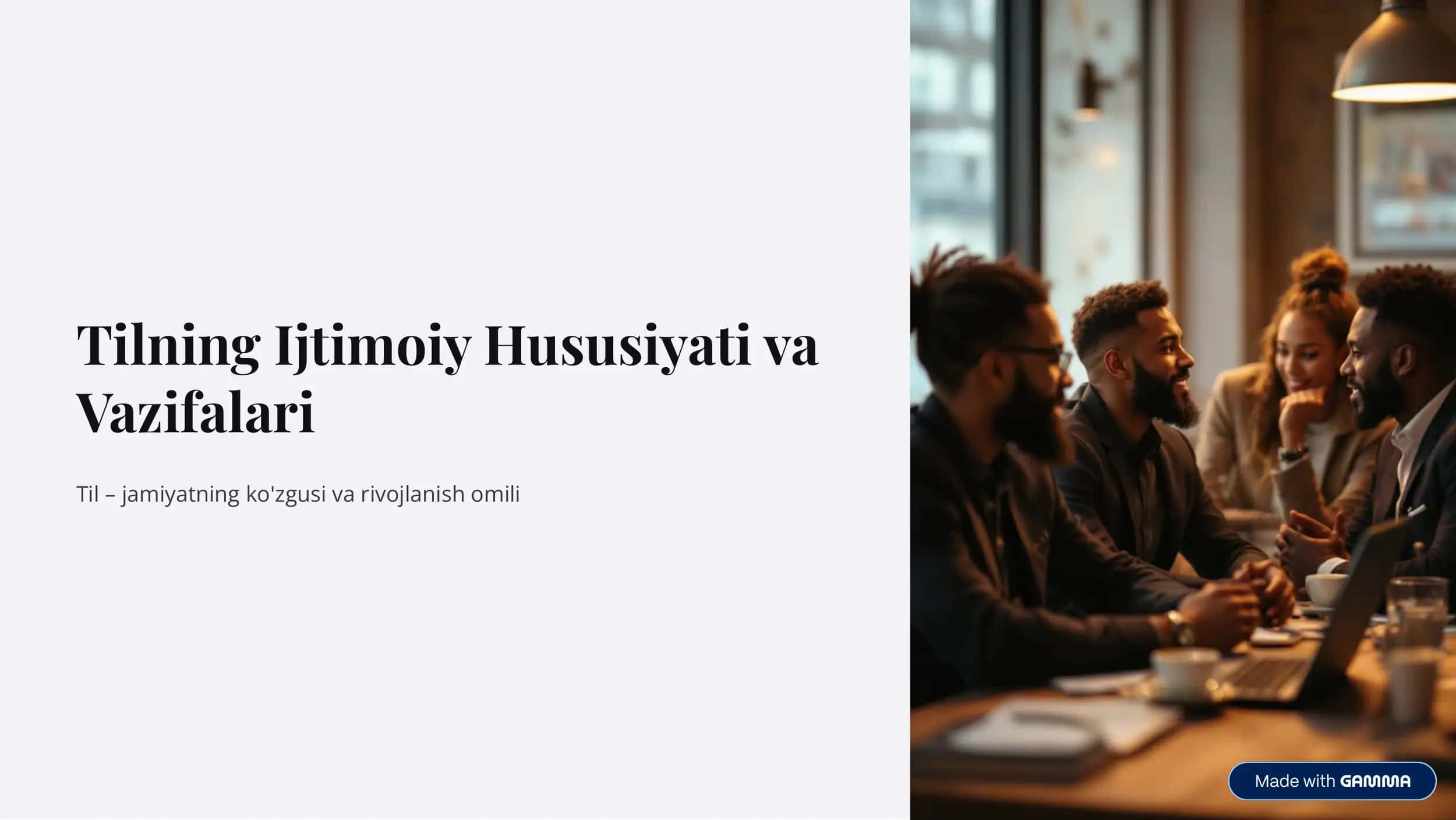 Tilning Ijtimoiy Hususiyati va Vazifalari 1