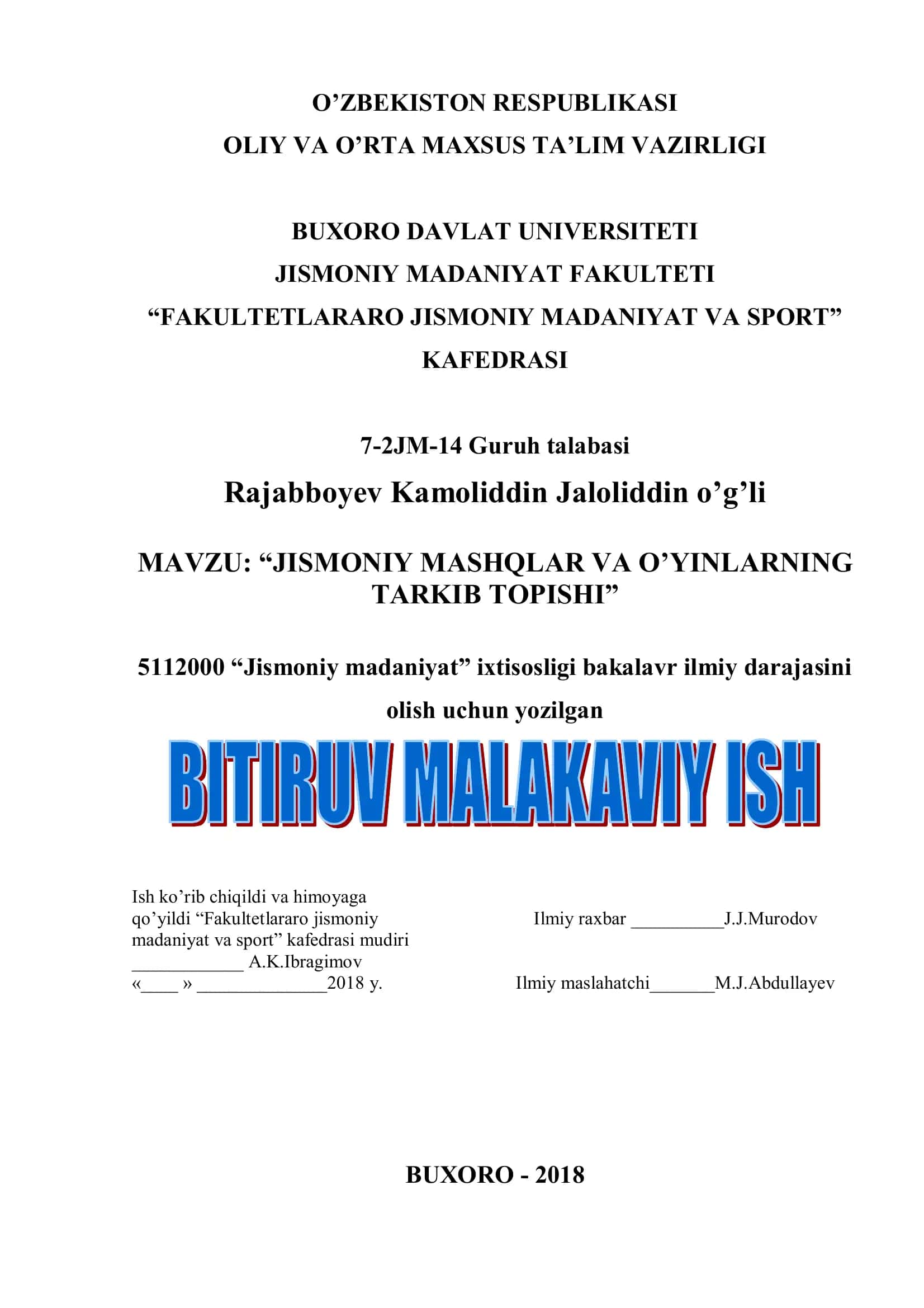 JISMONIY MASHQLAR VA O’YINLARNING TARKIB TOPISHI 1