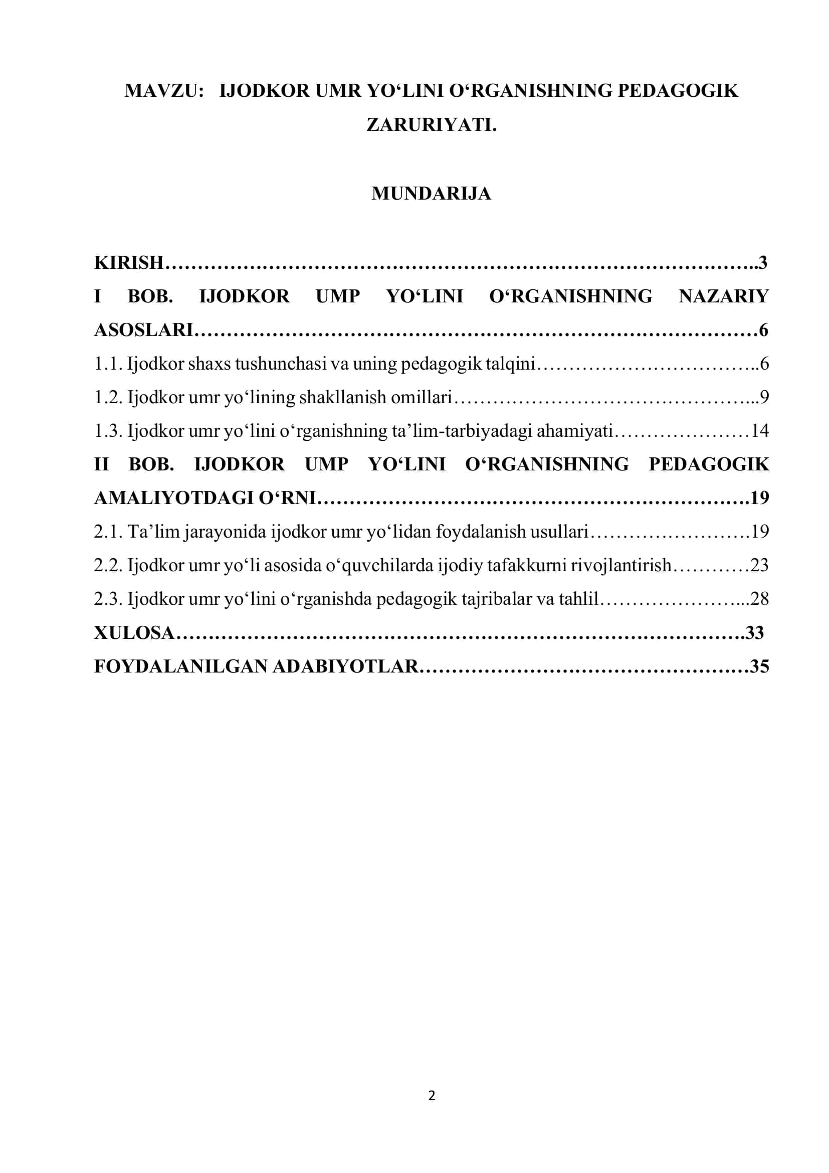 IJODKOR UMR YO‘LINI O‘RGANISHNING PEDAGOGIK ZARURIYATI 1