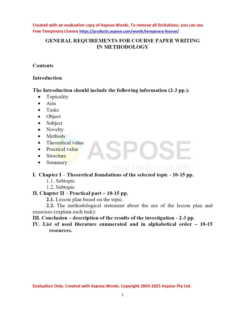 Guidelines for writing a course paper_Methodology 1