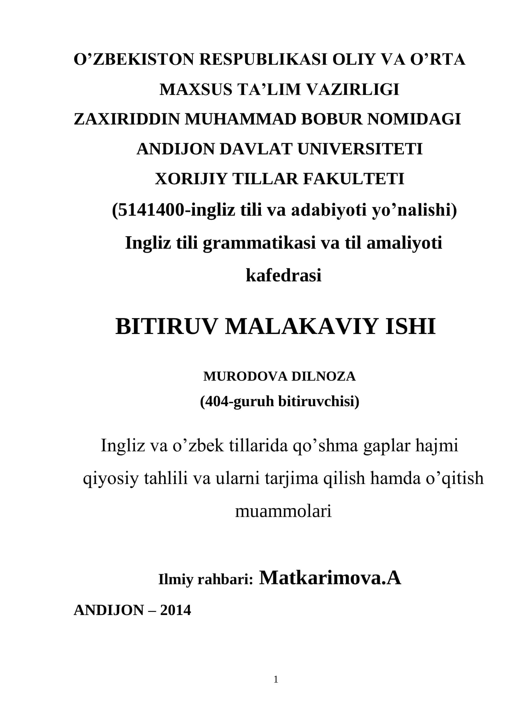 Ingliz tili grammatikasi va til amaliyoti kafedrasi 1