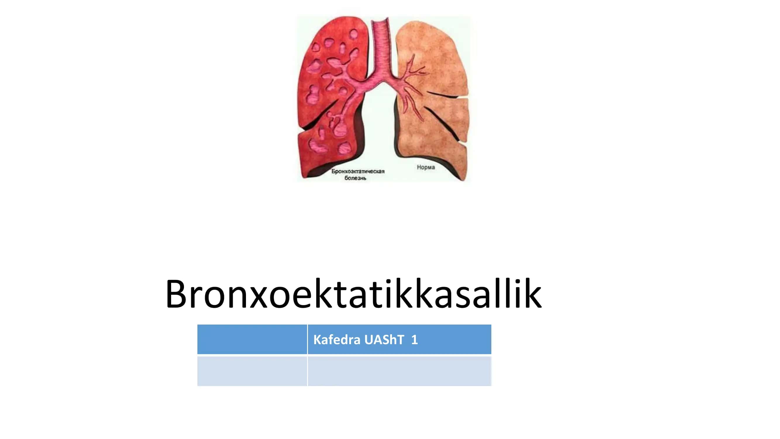 Bronxoektatikkasallik 1