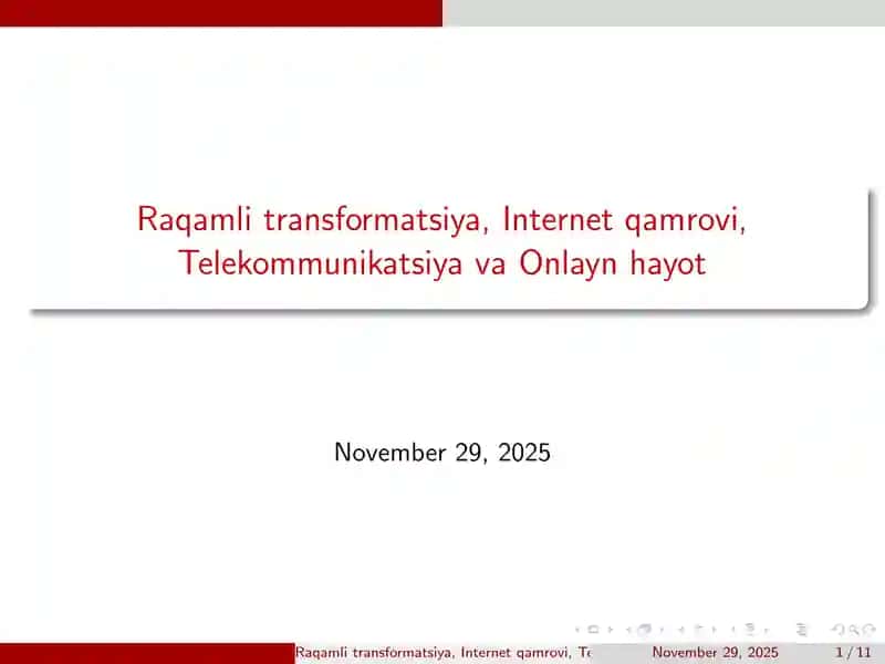 Raqamli transformatsiya